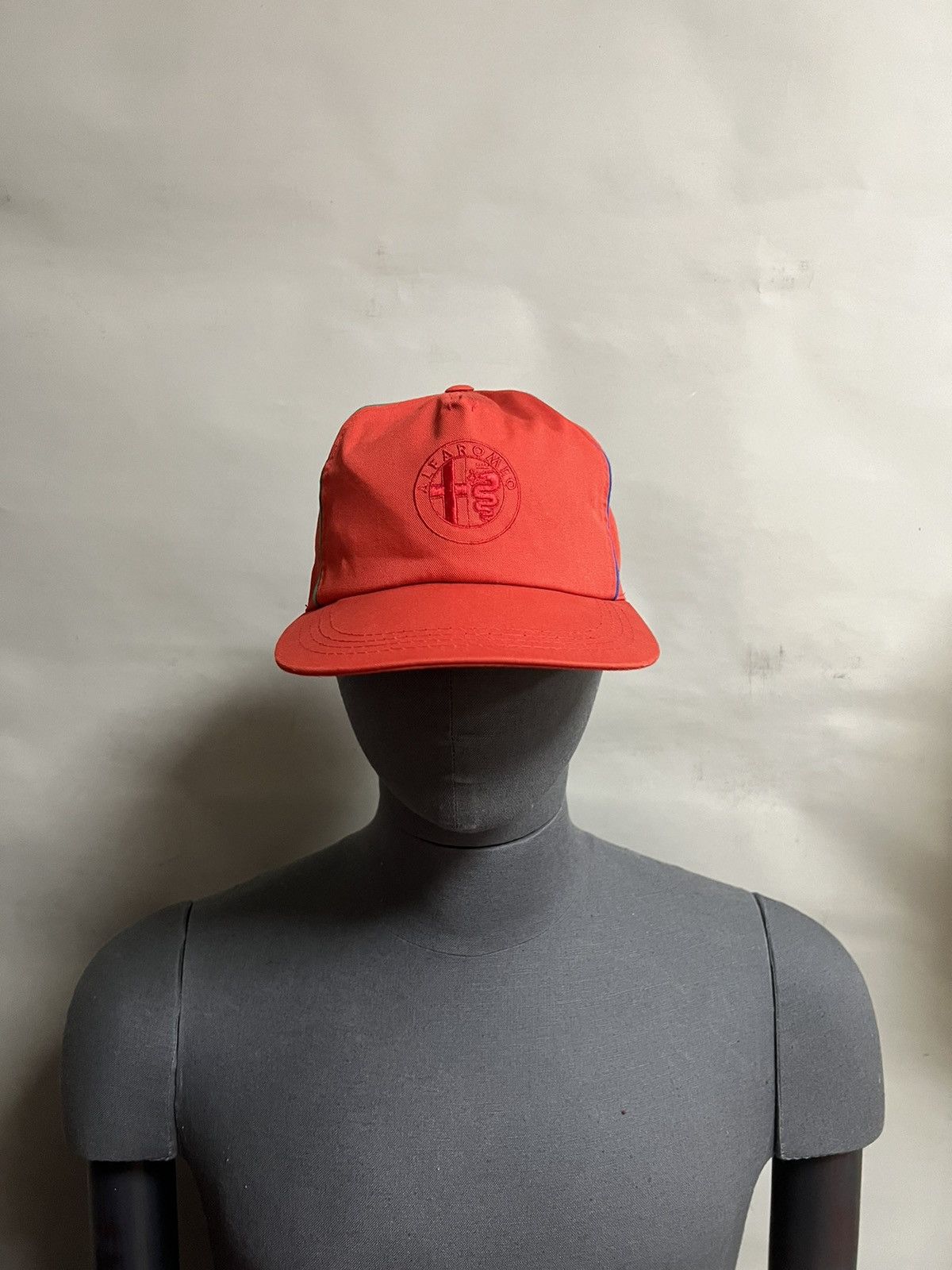 Vintage Vintage 80s Alfa Romeo Hat Baseball Cap Logo Car Size ONE SIZE - 1 Thumbnail