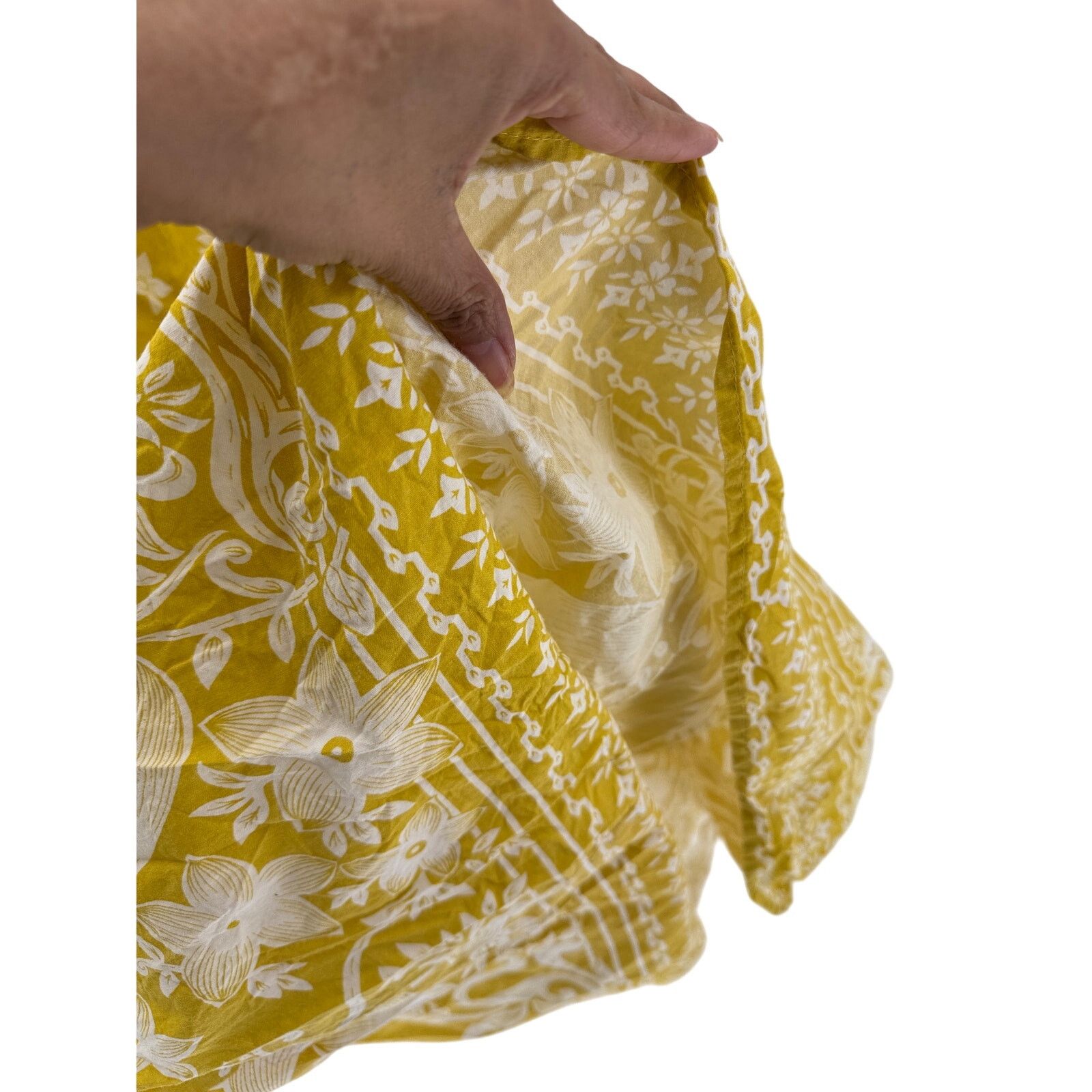 Other CW Classics House Dress Size 2X Yellow batik flowy pockets Size XXL / US 16-18 / IT 52-54 - 5 Thumbnail
