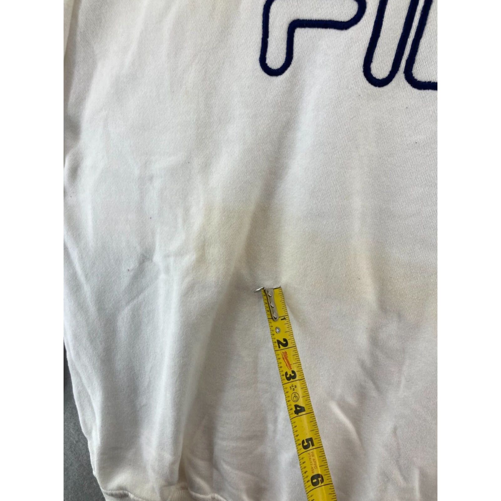 Fila Fila Athletic Sweatshirt XL White Pullover Crew Neck 90s Mens Size US XL / EU 56 / 4 - 7 Thumbnail