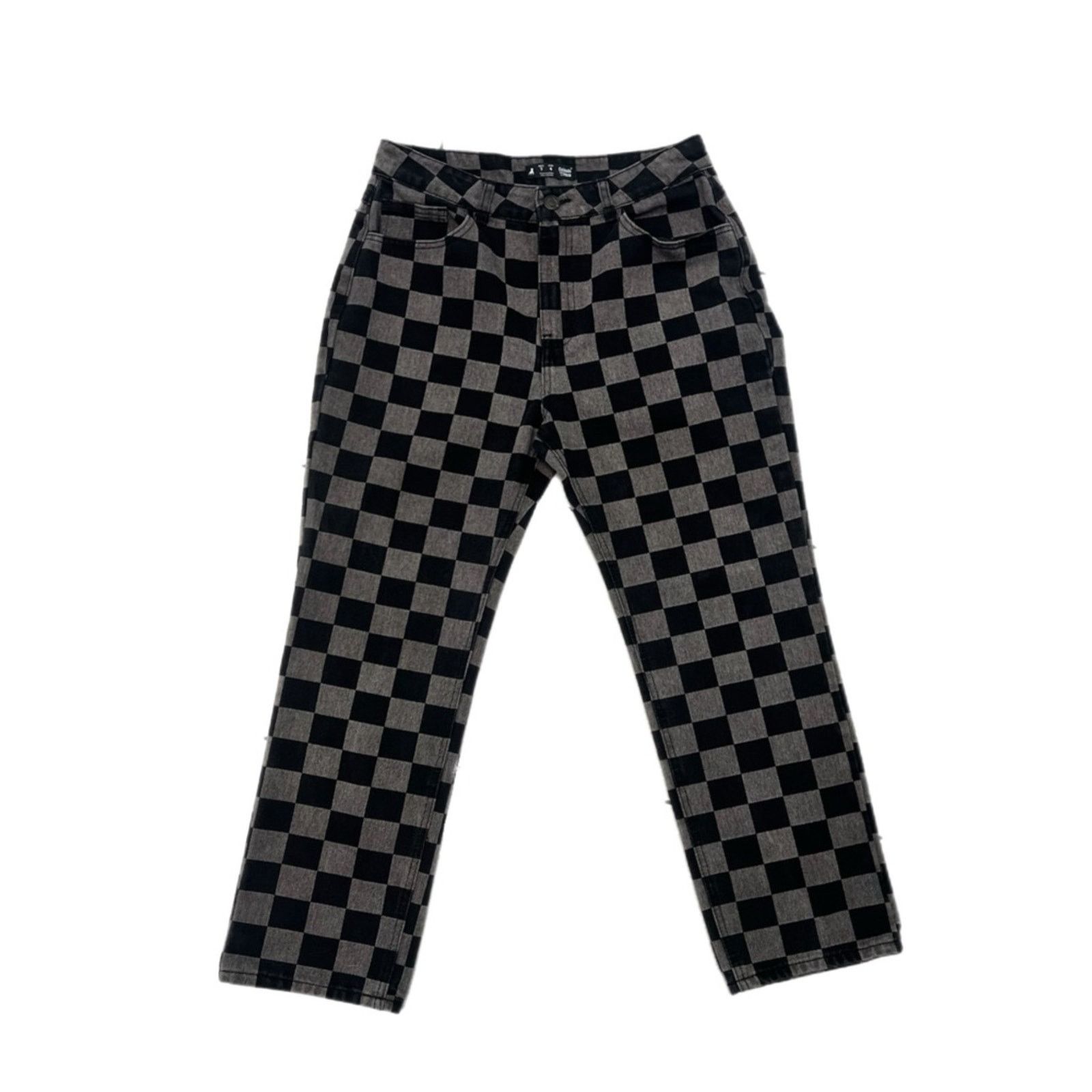Vintage Cuidado con el perro Checker Women’s Pants Size 32" / US 10 / IT 46 - 1 Thumbnail