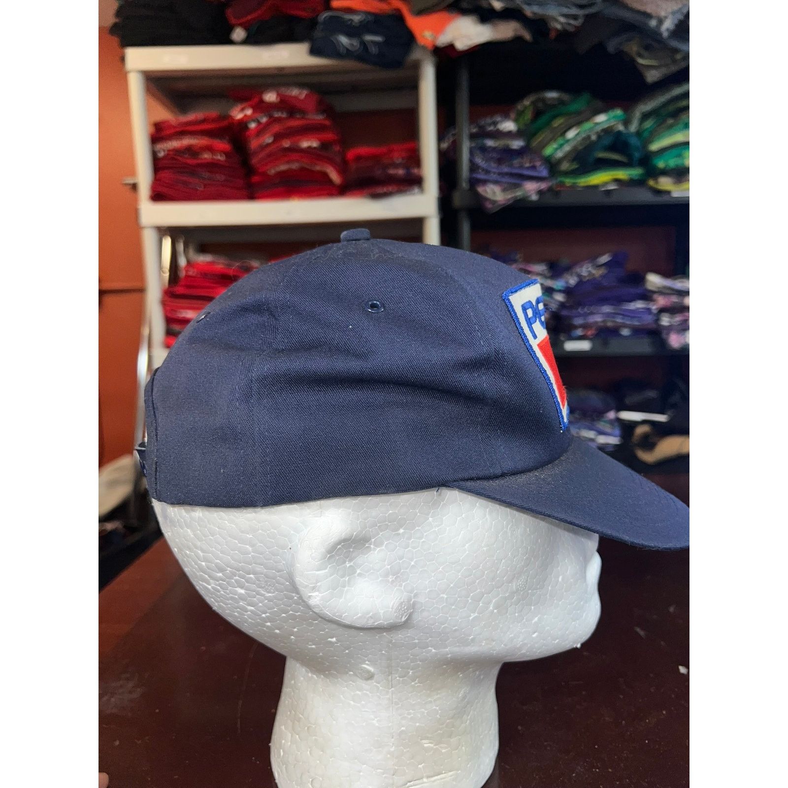 Pepsi Vintage Pepsi Snapback Blue Logo Cap Soda Promo Unitog 90s Size ONE SIZE - 5 Thumbnail