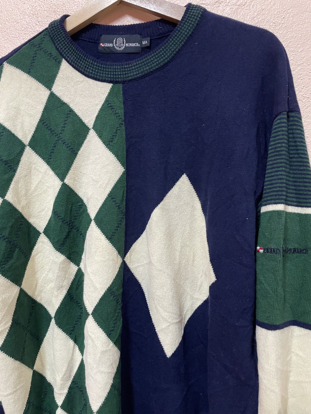 Grand Slam Vintage Grand Monarch golf Knitwear abstract art diamond L Size US M / EU 48-50 / 2 - 4 Thumbnail
