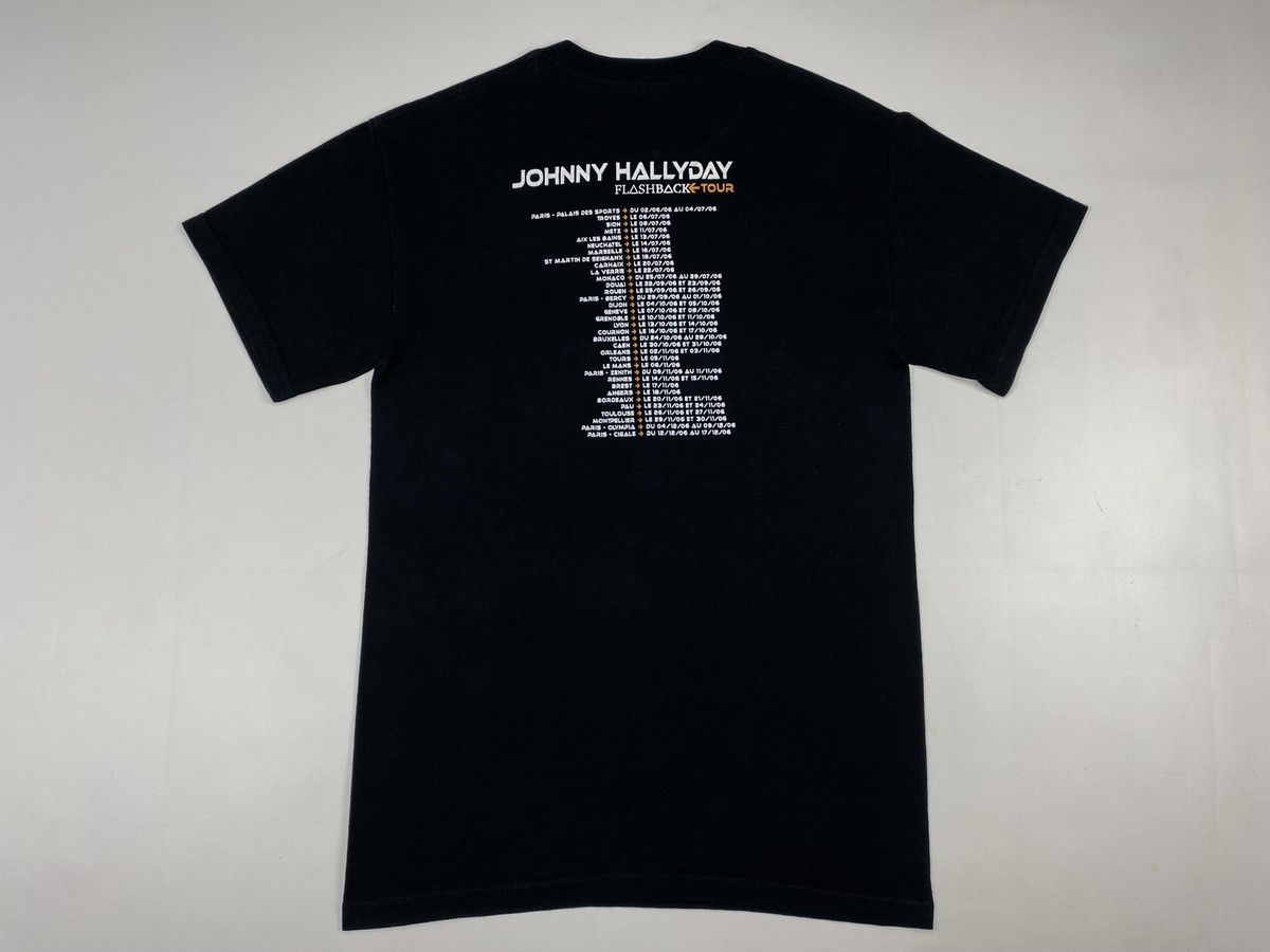 Tee-shirt Vintage JOHNNY HALLYDAY Flashback Tour 2006 - Taille XL - Occasion Très Bon état