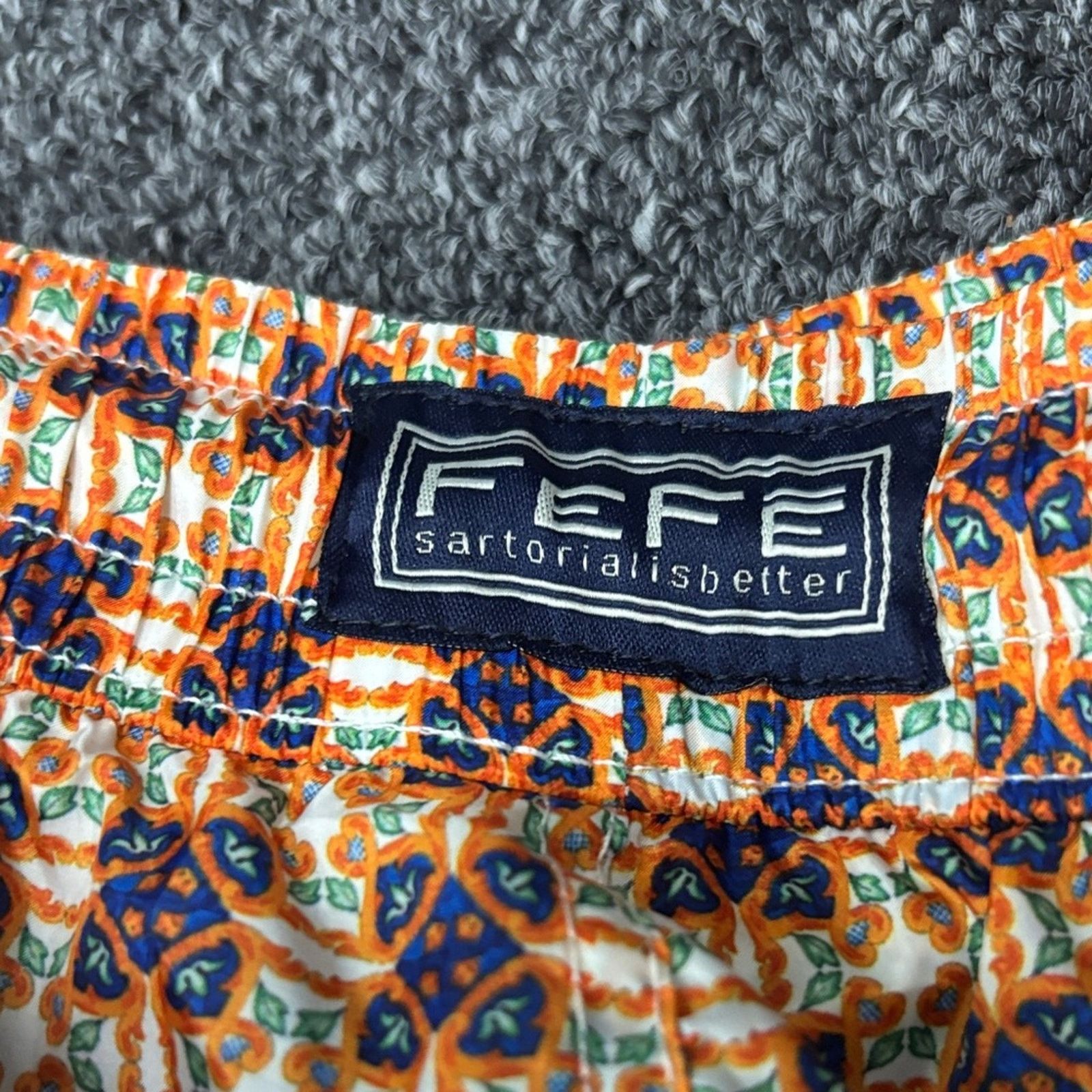 Other NWT FEFE Men's Tan and Purple Patterned Swim Trunks Size XL Size US 40 / EU 56 - 3 Thumbnail