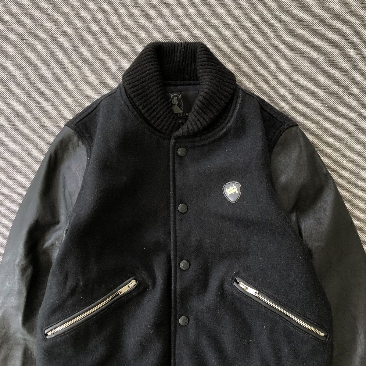 Hysteric Glamour HYSTERIC GLAMOUR Rare Leather Sleeve Varsity Jacket Size US S / EU 44-46 / 1 - 4 Thumbnail