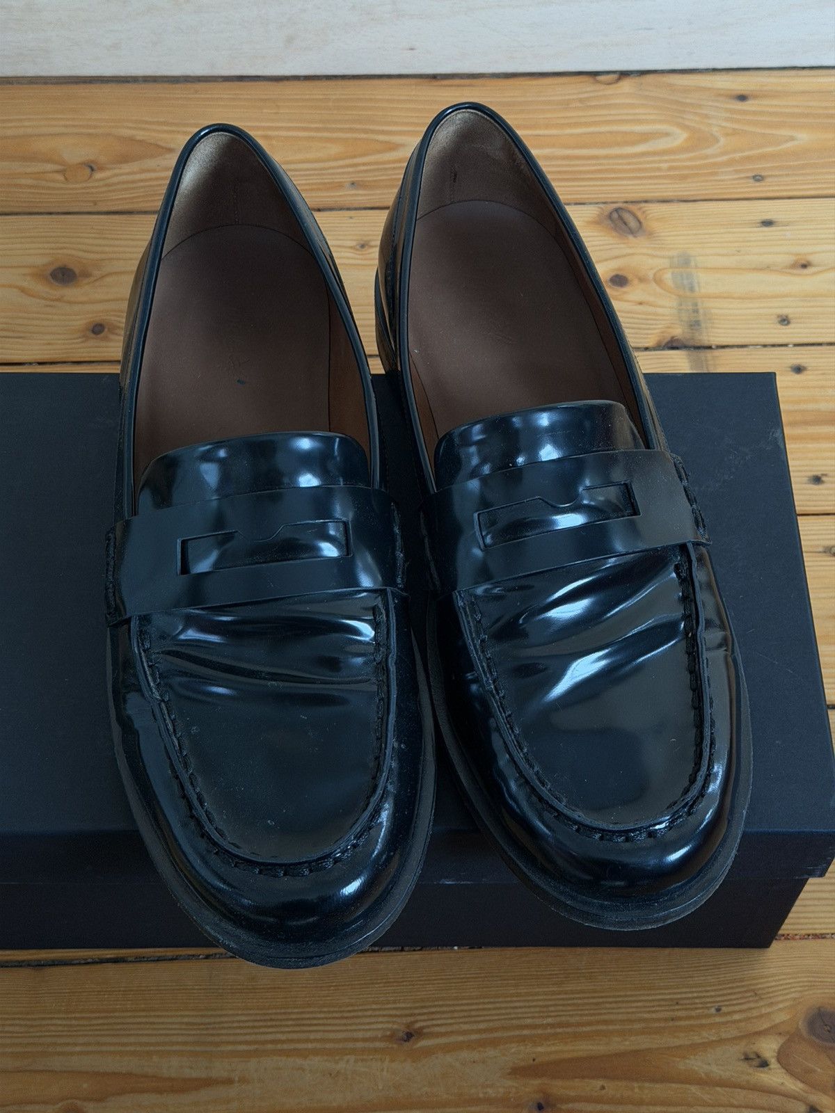 Marsell Marsell Mocasso Penny Loafer 11 laquered leather Size US 11 / EU 44 - 5 Thumbnail