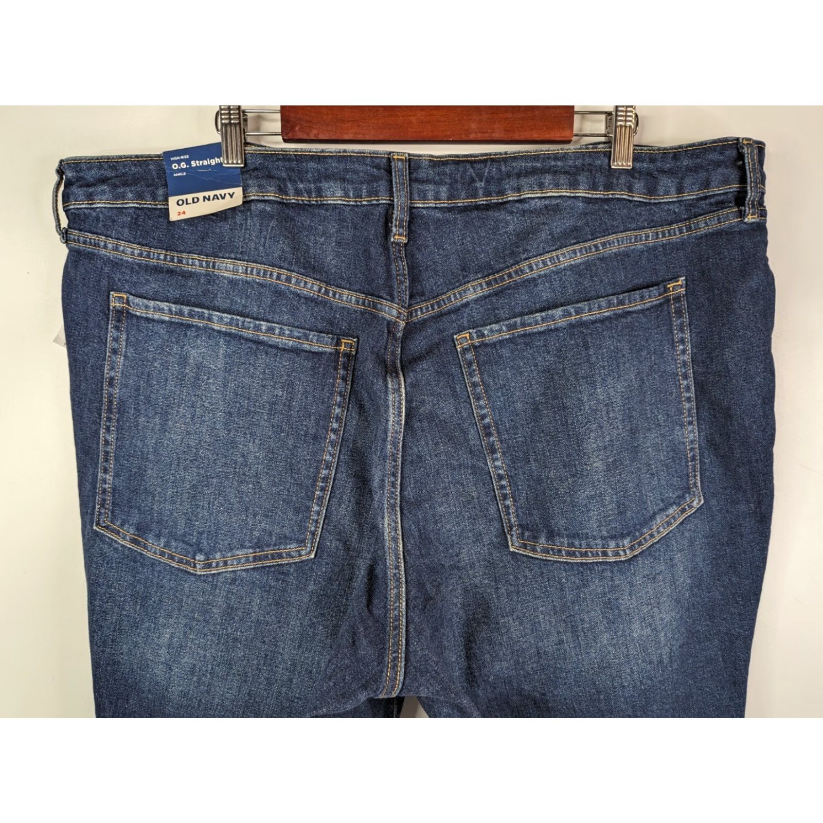 Old Navy Old Navy Jeans Women's Size 24 Distressed Ankle High Rise Raw Hem Denim 5-Pocket Blue Modern Vintage? Size 42" / US 20 - 6 Thumbnail