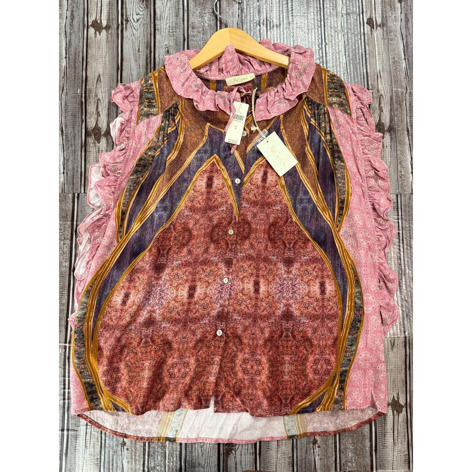 Mes Demoiselles Mes Demoiselles Baclia Printed Blouse Size 40 US 6 NWT mspr Size S / US 4 / IT 40 - 2 Thumbnail