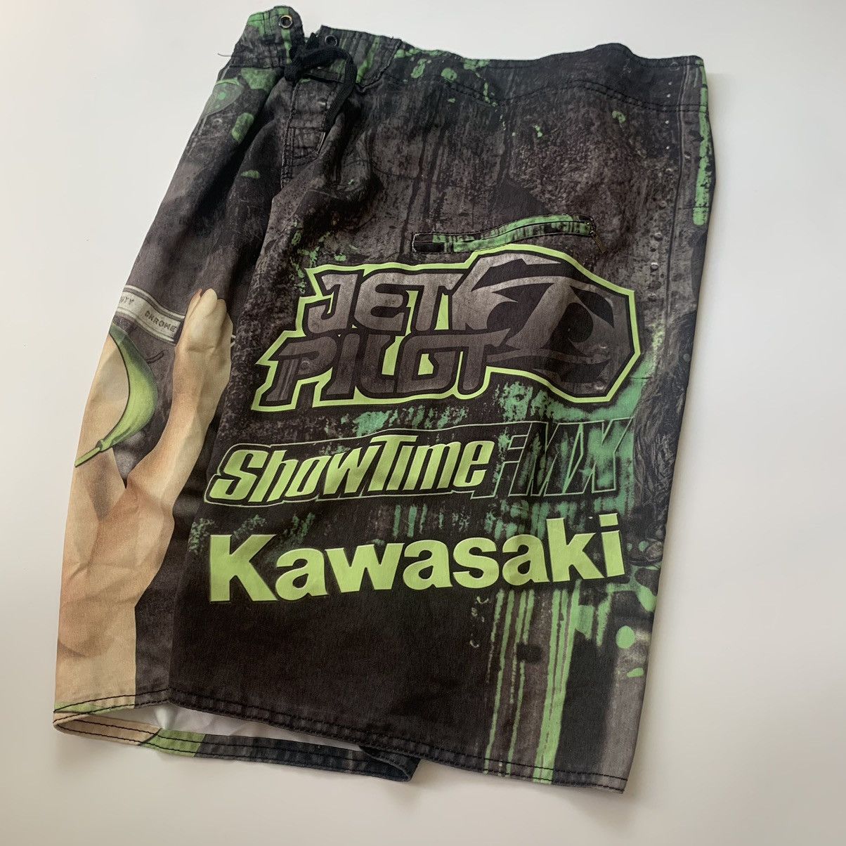 Other Vintage Kawasaki Racing Shorts Size US 33 - 3 Thumbnail