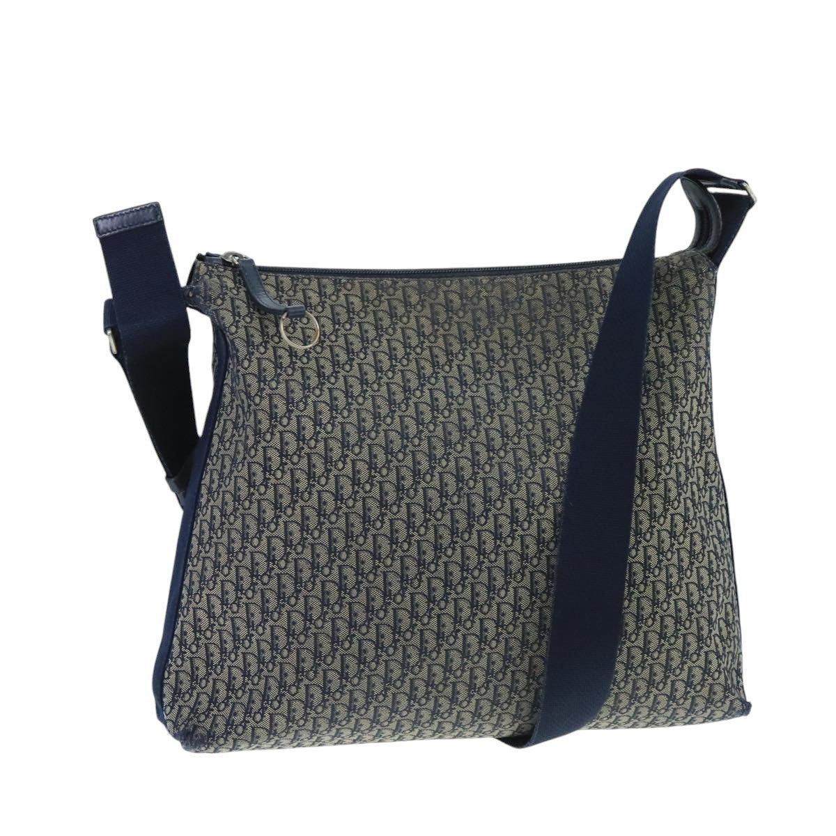 Dior DIOR Trotter Canvas Shoulder Bag Navy Size ONE SIZE - 1 Thumbnail