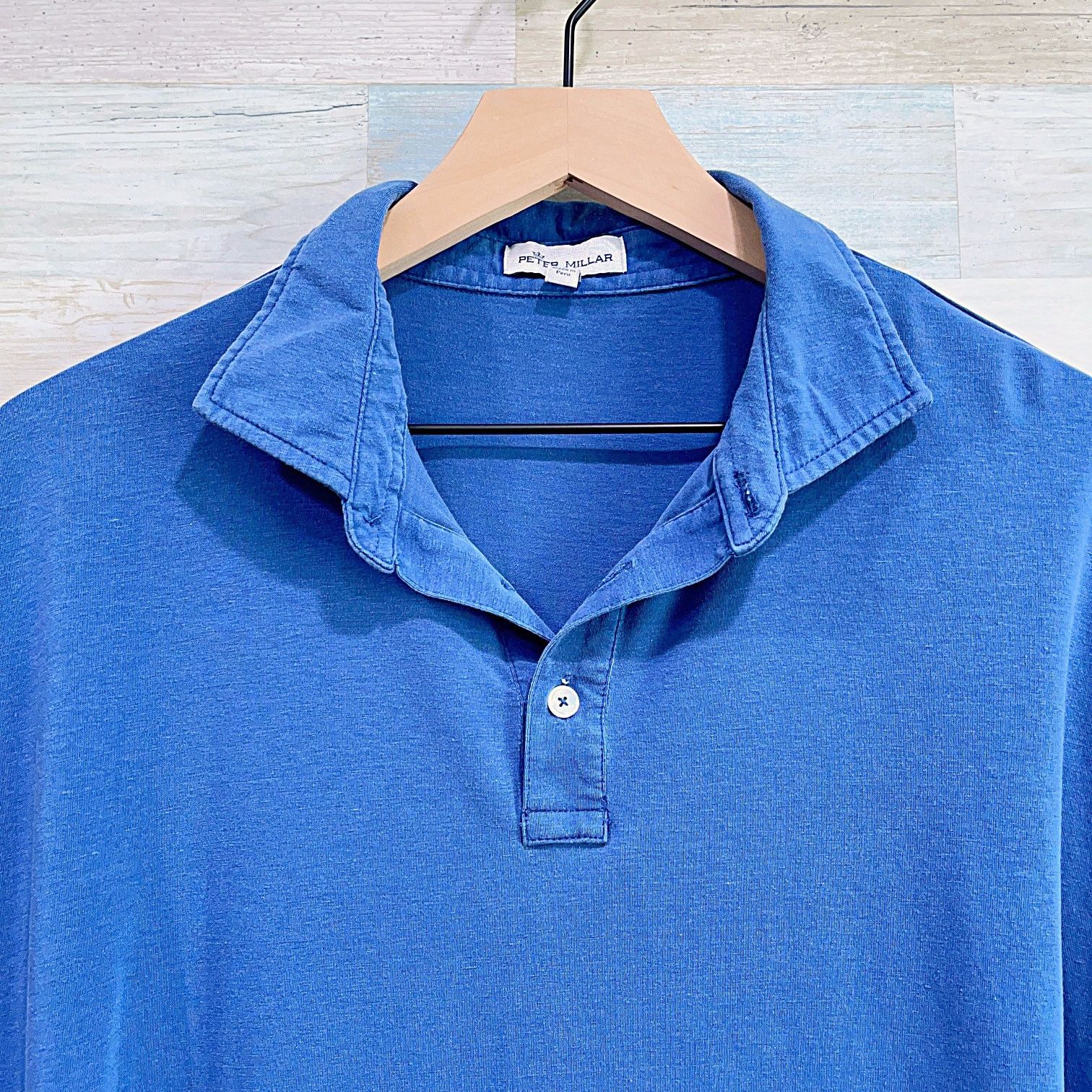 Peter Millar Peter Millar Soft Jersey Golf Polo Shirt Blue Short Sleeve L Size US L / EU 52-54 / 3 - 2 Thumbnail