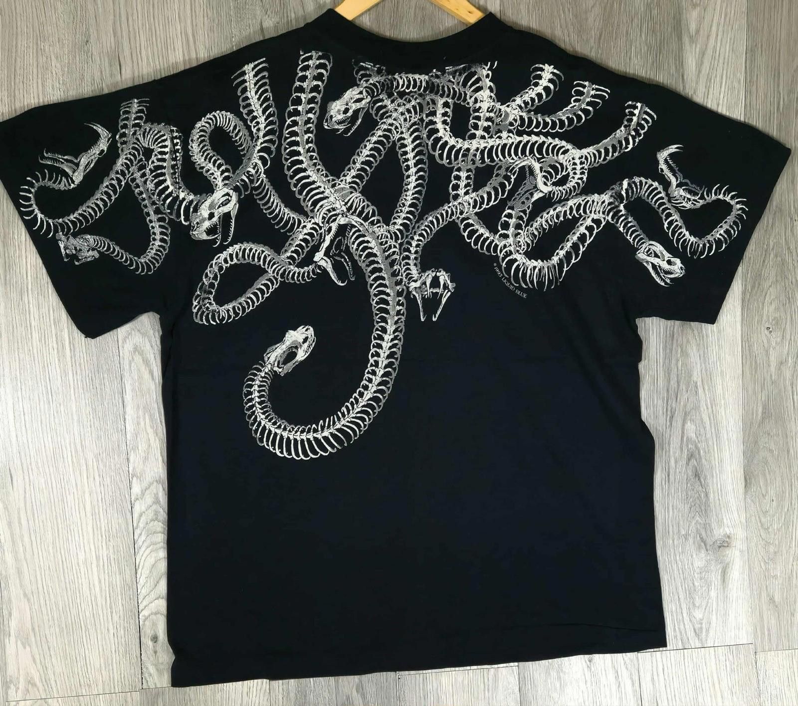 Liquid Blue Vintage Liquid Blue Medusa Skull Snake Bones 1993 XL #5 Size US XL / EU 56 / 4 - 7 Thumbnail