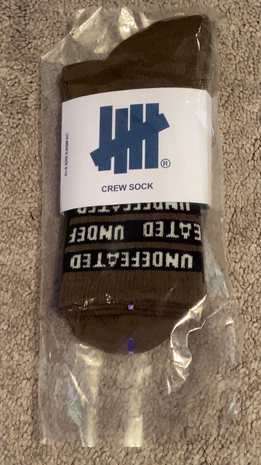 Undefeated Undefeated Crew Socks Militia Green Size ONE SIZE - 1 Thumbnail