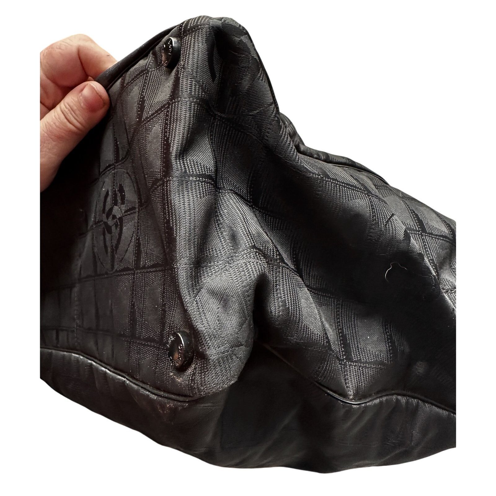 Chanel CHANEL Black Nylon Travel Line Tote Bag Size ONE SIZE - 9 Thumbnail