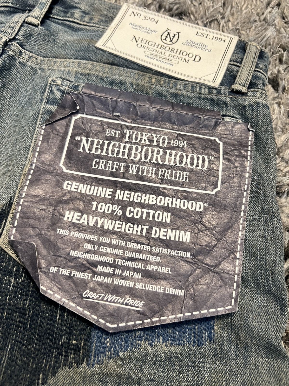 Neighborhood Neighborhood 2017 “Gritty Savage” Limited Edition Denim Size US 34 / EU 50 - 10 Thumbnail