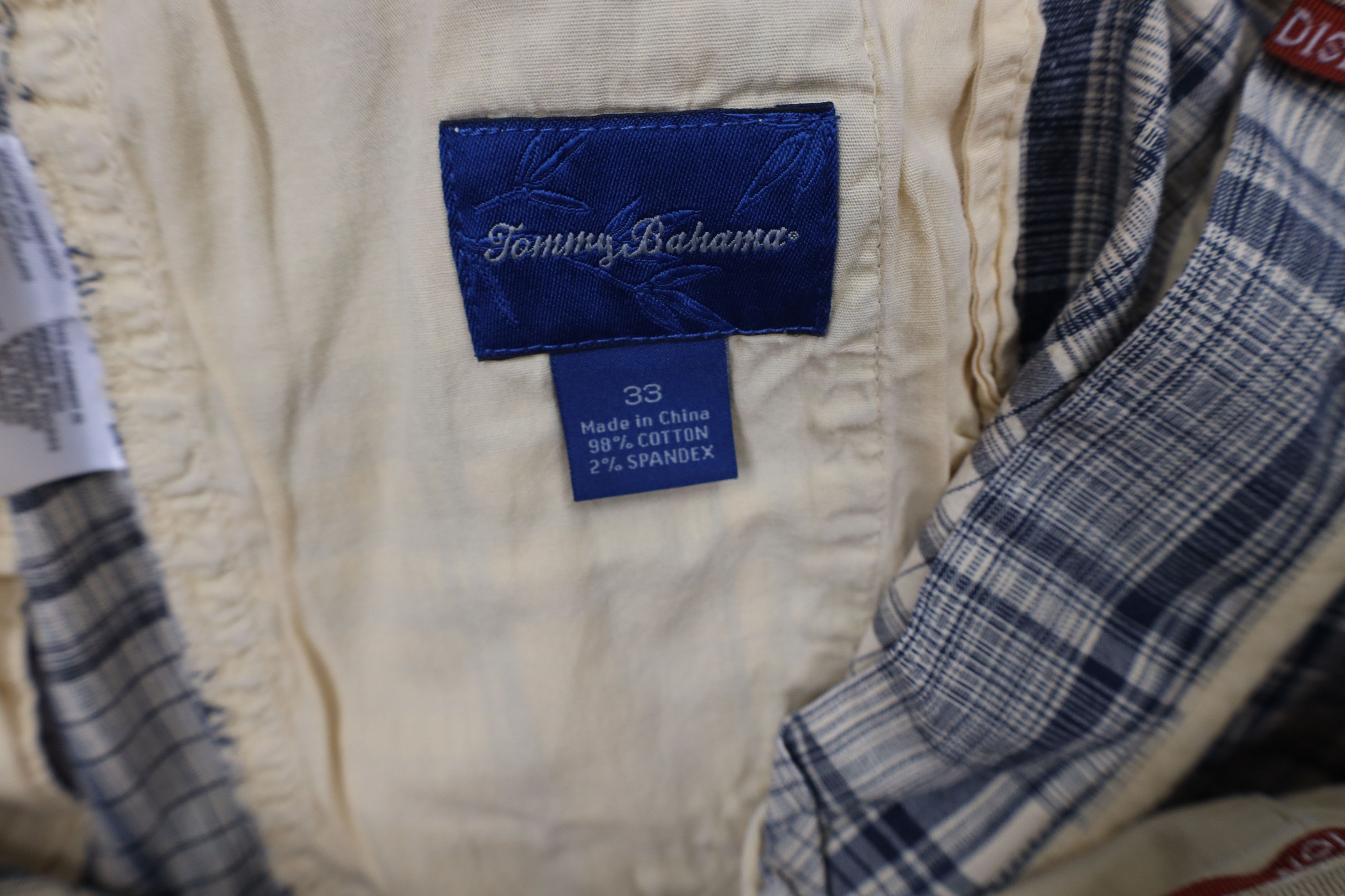 Tommy Bahama Vintage Tommy Bahama Faded Stretch Golf Chino Shorts Plaid Size US 33 - 9 Thumbnail