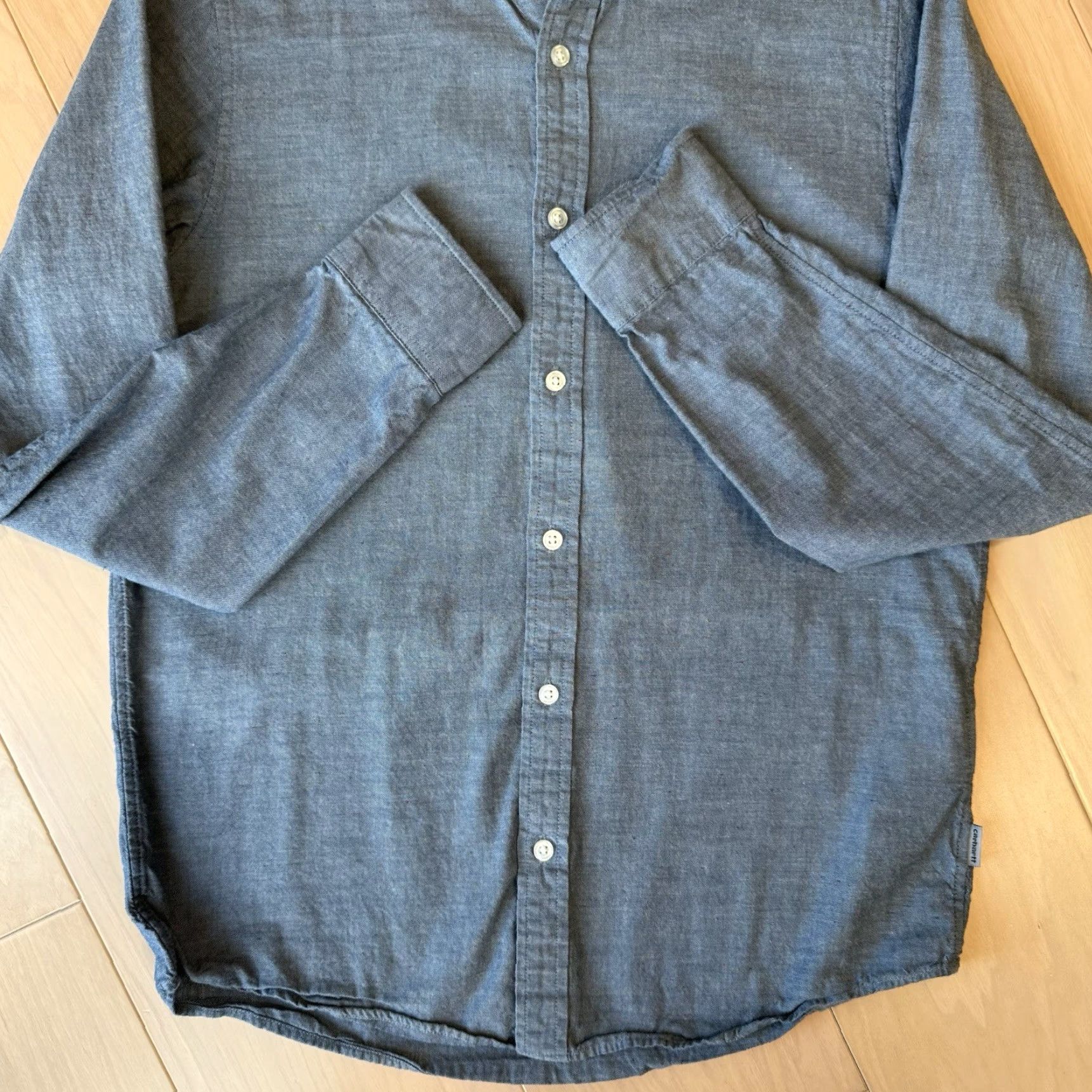 Carhartt Wip Carhartt WIP Kyoto Shirt Small Blue Oxford Workwear Button-Up Long Sleeve Mens Button-Down Pockets USA Western 90s Vintage? Size US S / EU 44-46 / 1 - 6 Thumbnail
