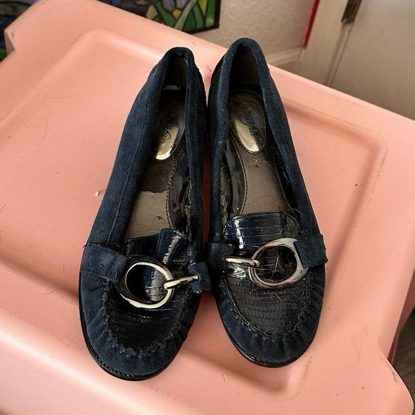 Alfani alfani step and flex blue loafer shoes Size US 8 / IT 38 - 1 Thumbnail