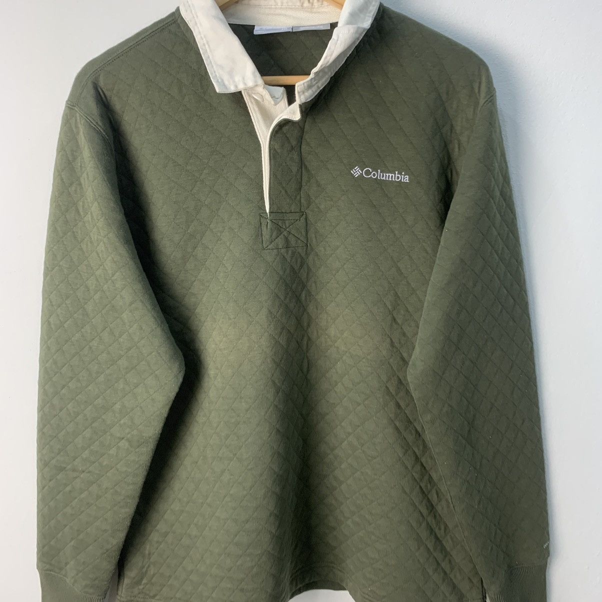 Columbia × Vintage Vintage Columbia olive green sweater sweatshirt Size US M / EU 48-50 / 2 - 4 Thumbnail