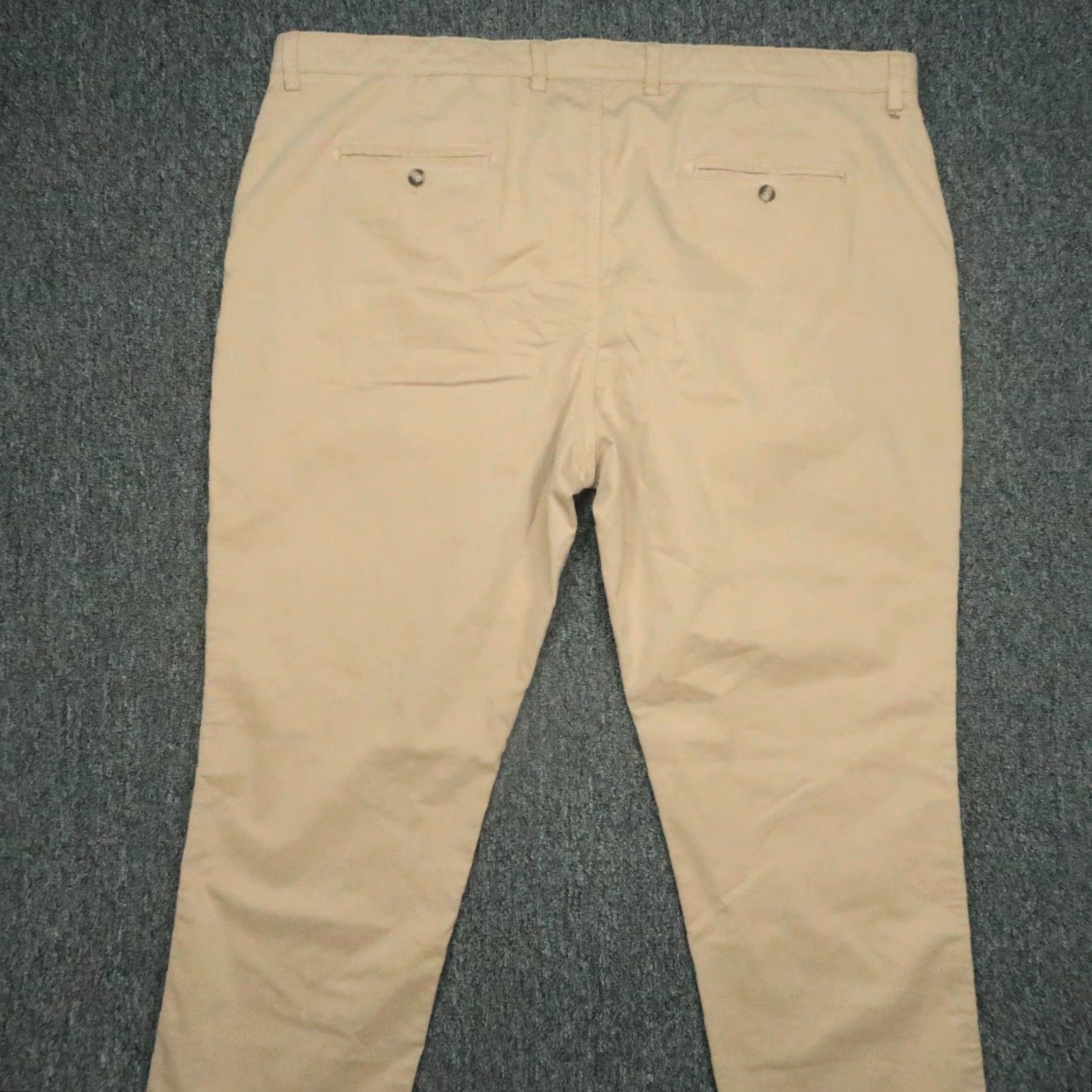 Vintage Spoke Pants Men 46x34 Khaki Tan Build B Chino Trousers Flat Front NWT Size US 30 / EU 46 - 6 Thumbnail
