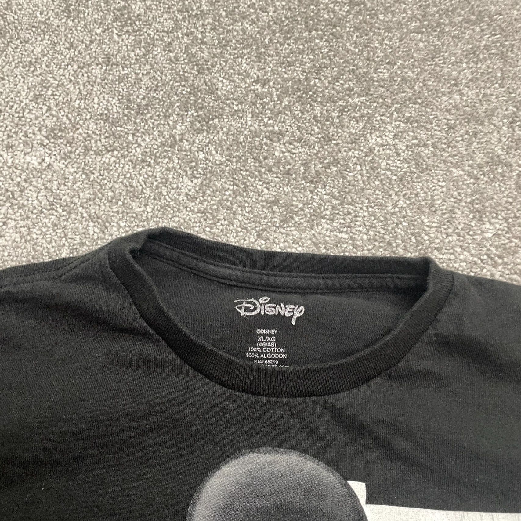 Disney Disney Mickey Mouse Graphic T-Shirt Mens XL Black Crew Neck Cotton Casual Tee Size US XL / EU 56 / 4 - 3 Thumbnail