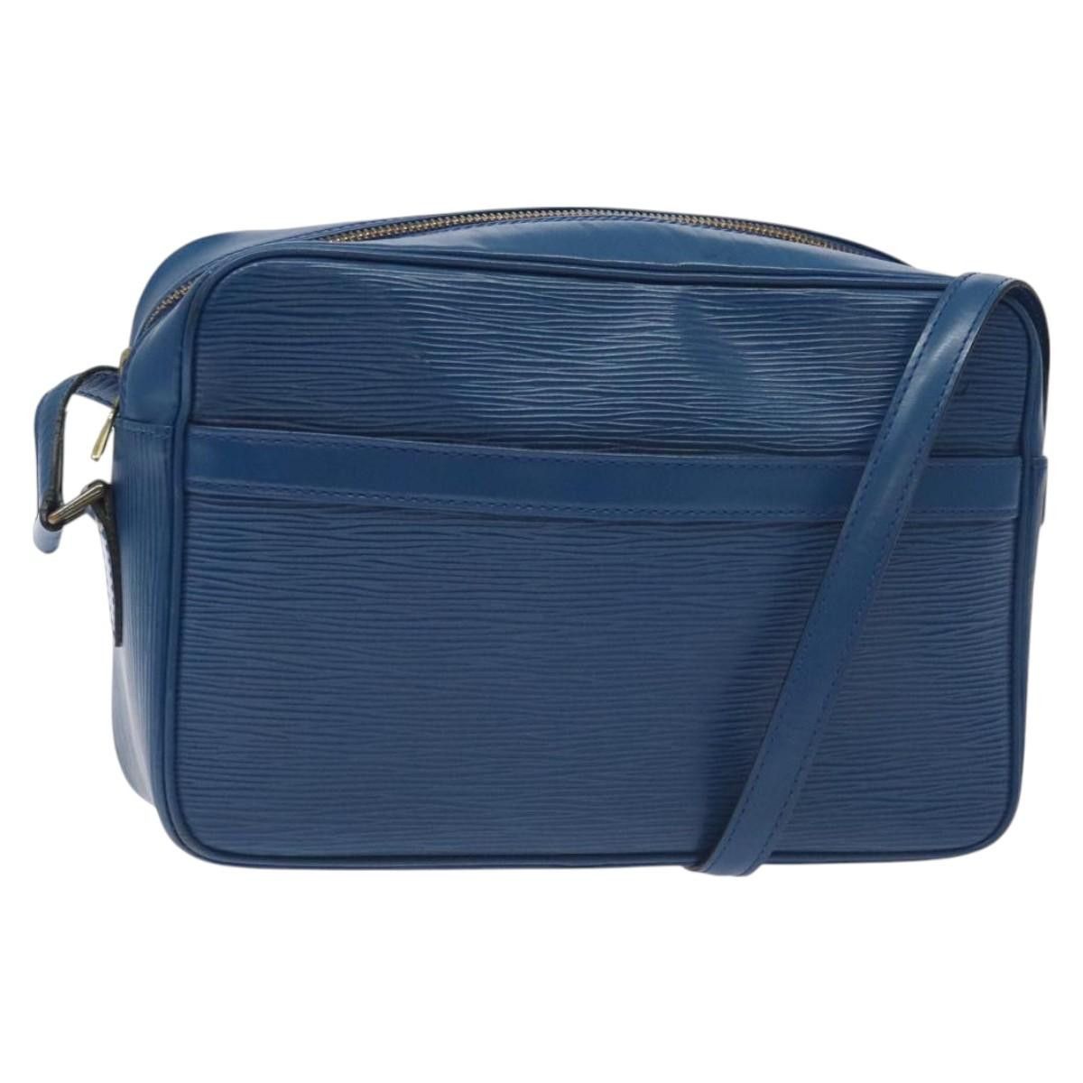 LOUIS VUITTON Epi Trocadero 27 Shoulder Bag Blue M52315