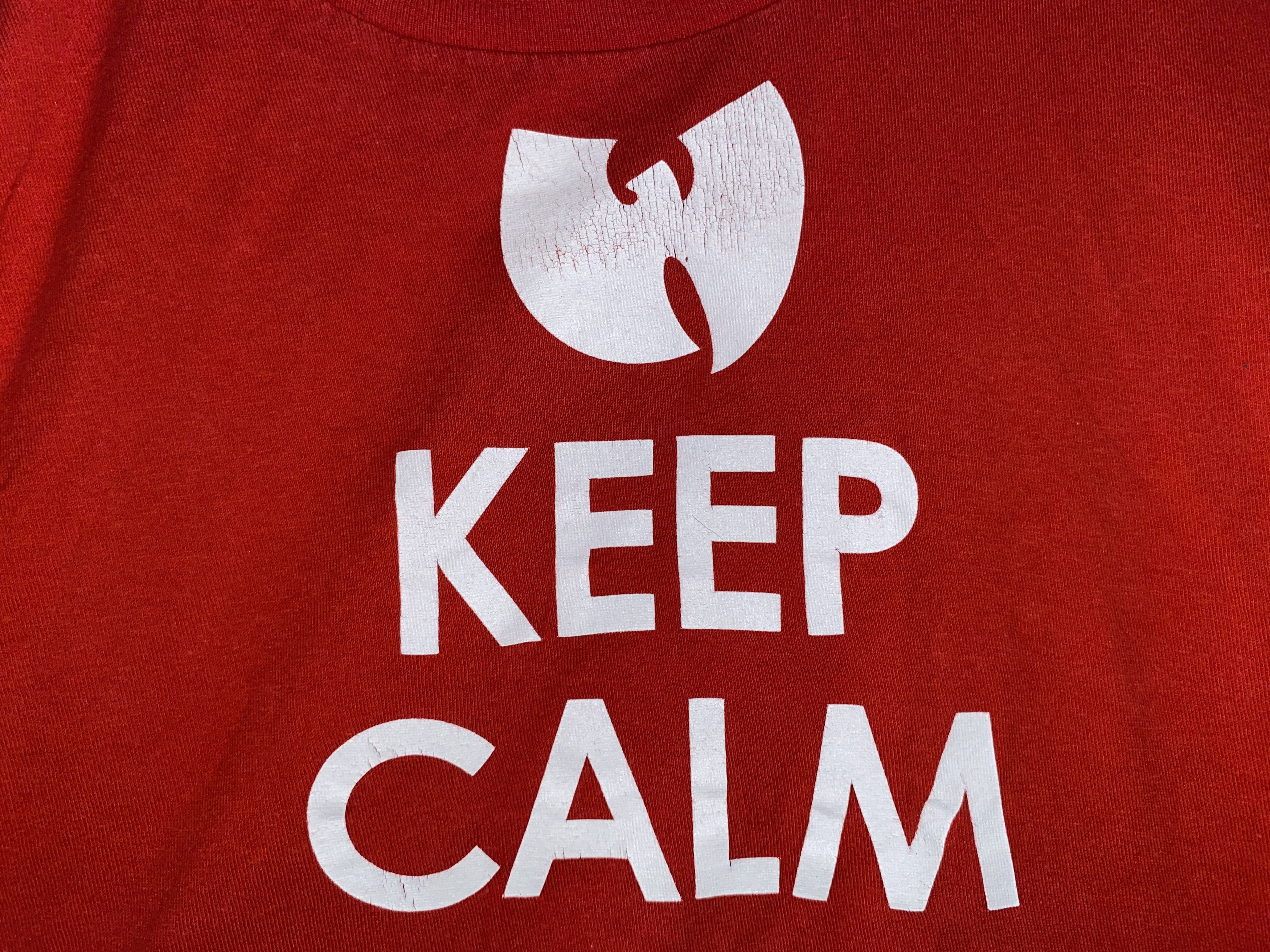 Vintage × Wu-Tang Clan Wu Tang Brand WEAR t shirt Keep CALM Pass BLUNT smoke 3XL 2X Size US XXL / EU 58 / 5 - 3 Thumbnail