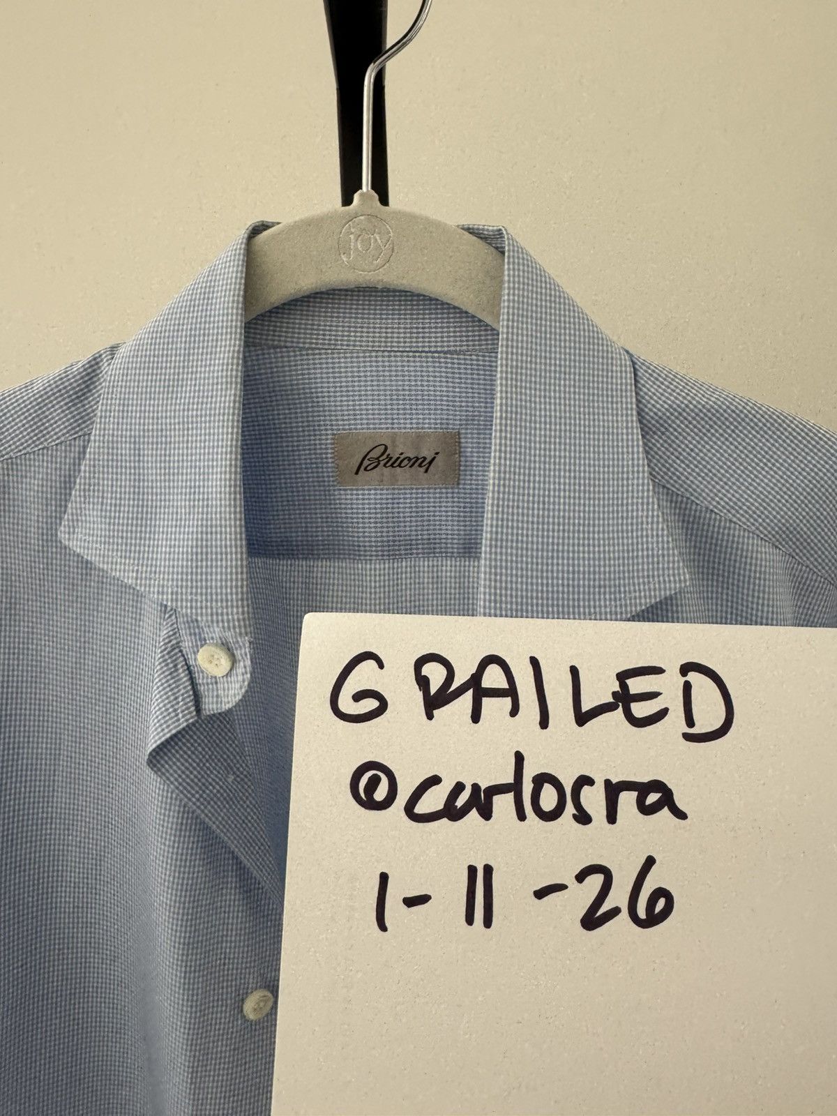 Brioni Brioni blue essential dress shirt Size US S / EU 44-46 / 1 - 5 Thumbnail