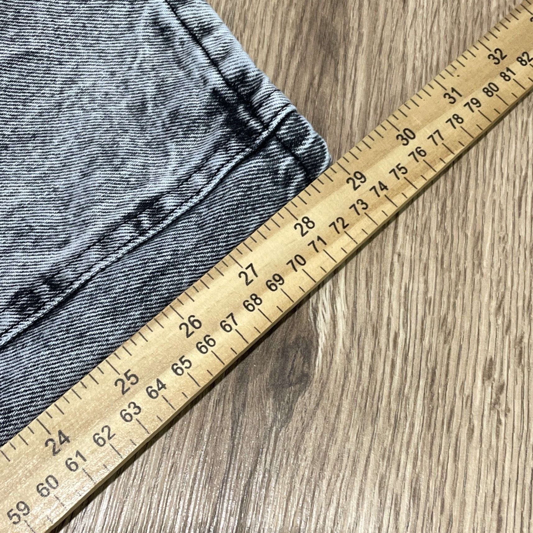 Lee VINTAGE Lee Black Acid Wash Jeans 80s High Rise Tapered Juniors 5 Long Size 27" / US 4 / IT 40 - 7 Thumbnail