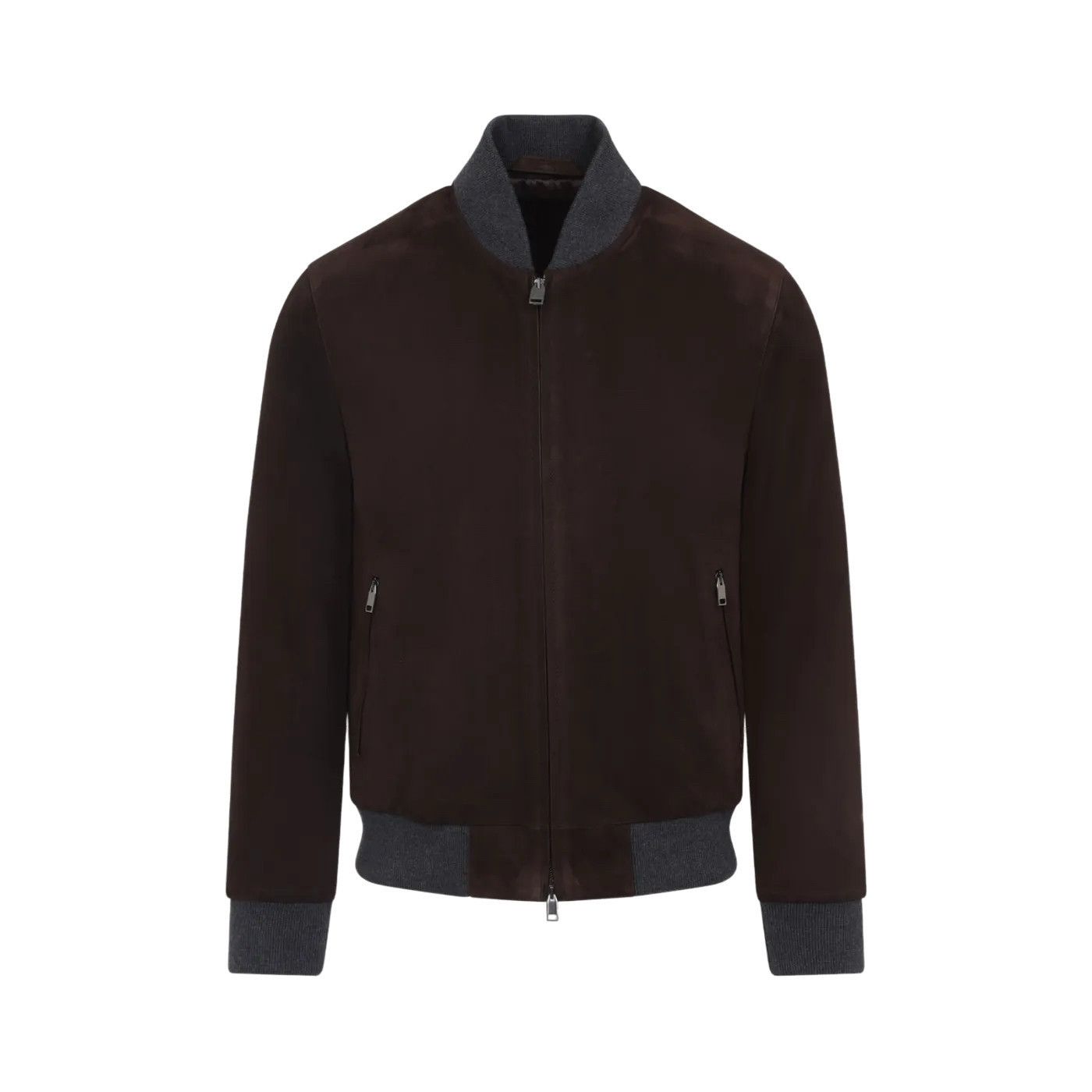 Brioni BRIONI Dark Brown Suede Bomber Jacket New & Authentic (Men's Size US M / EU 48-50 / 2 - 1 Thumbnail