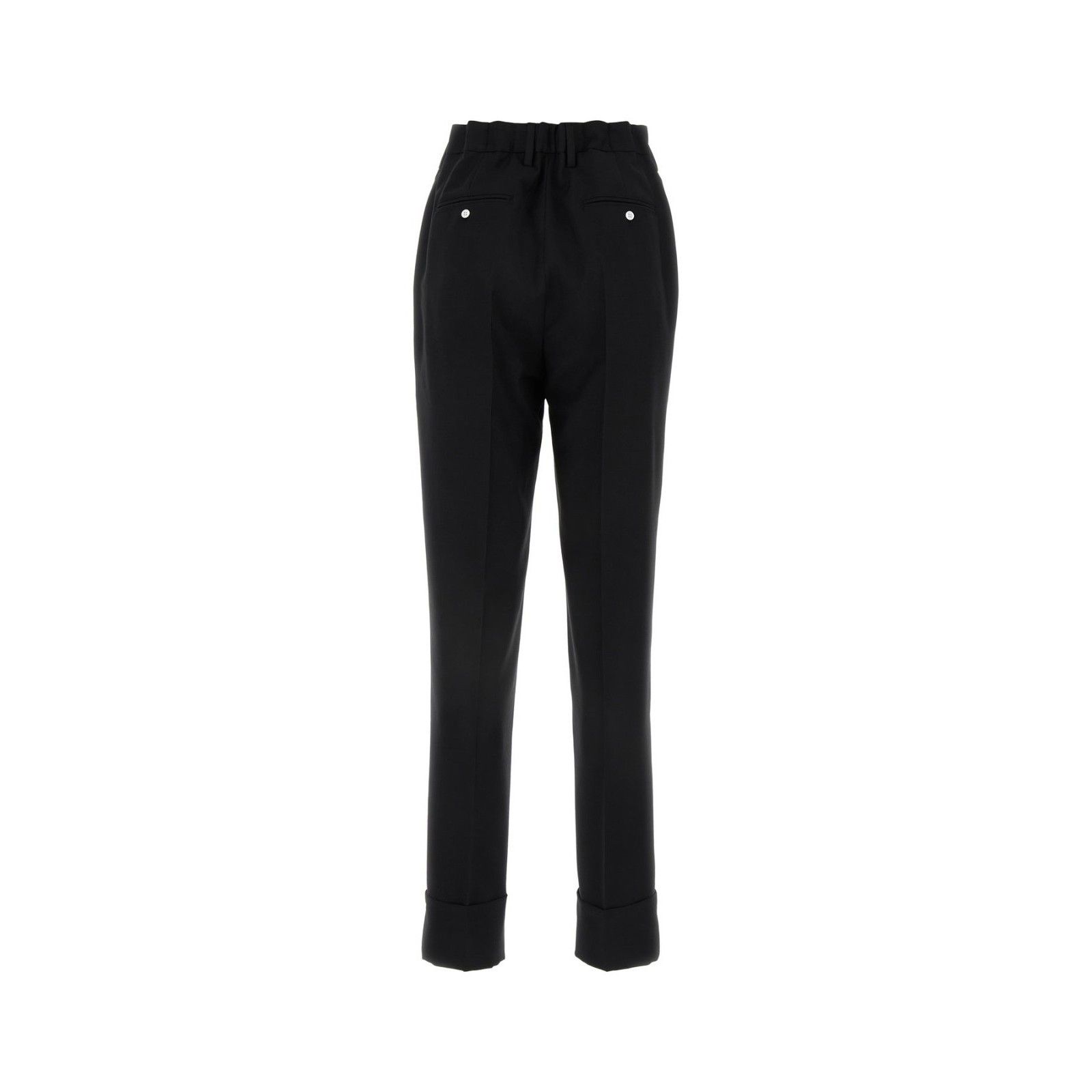 Prada PRADA Black Wool Blend Pants New & Authentic (Women's size:I Size 27" / US 4 / IT 40 - 2 Thumbnail