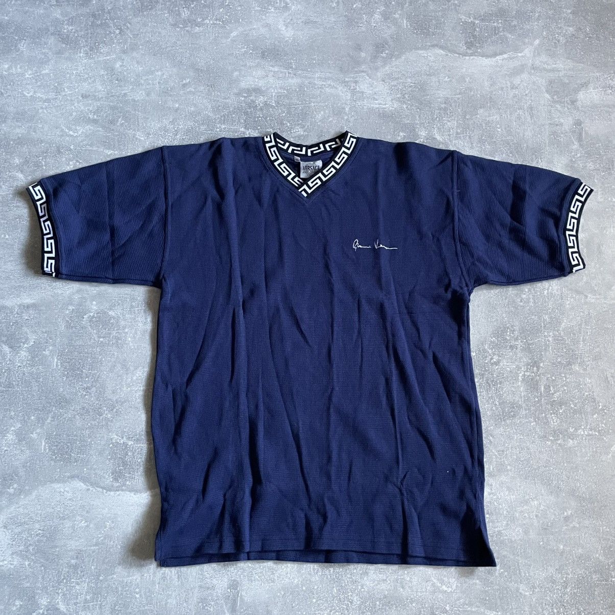 Versace Rare NEW 90s☀️ Versace men polo size xl old money shirt tee Size US XL / EU 56 / 4 - 1 Thumbnail