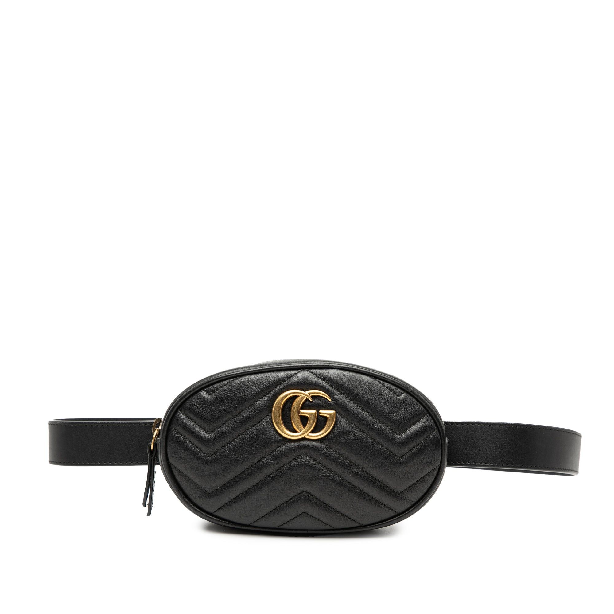 Gucci GG Marmont Matelasse Leather Belt Bag Size ONE SIZE - 1 Thumbnail