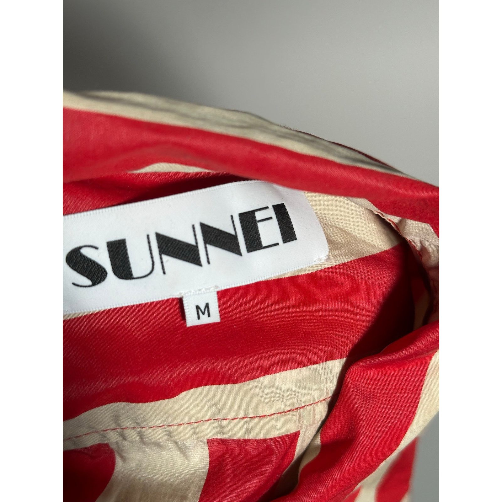 Sunnei Sunnei Red Striped Button Up Size US M / EU 48-50 / 2 - 5 Thumbnail