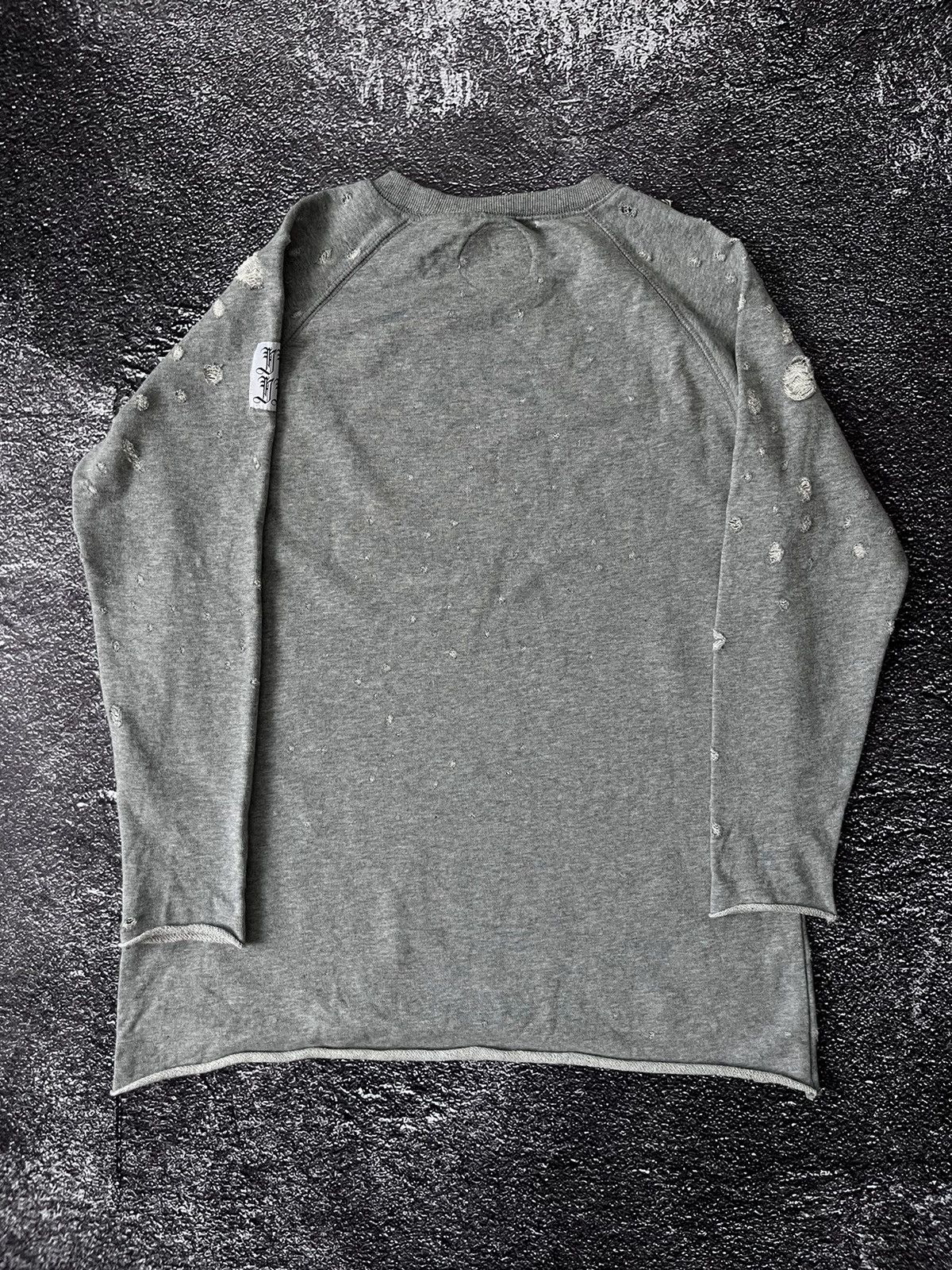 Drop Dead Clothing Vintage Drop Dead Distressed Grey sweatshirt Size US XS / EU 42 / 0 - 3 Thumbnail