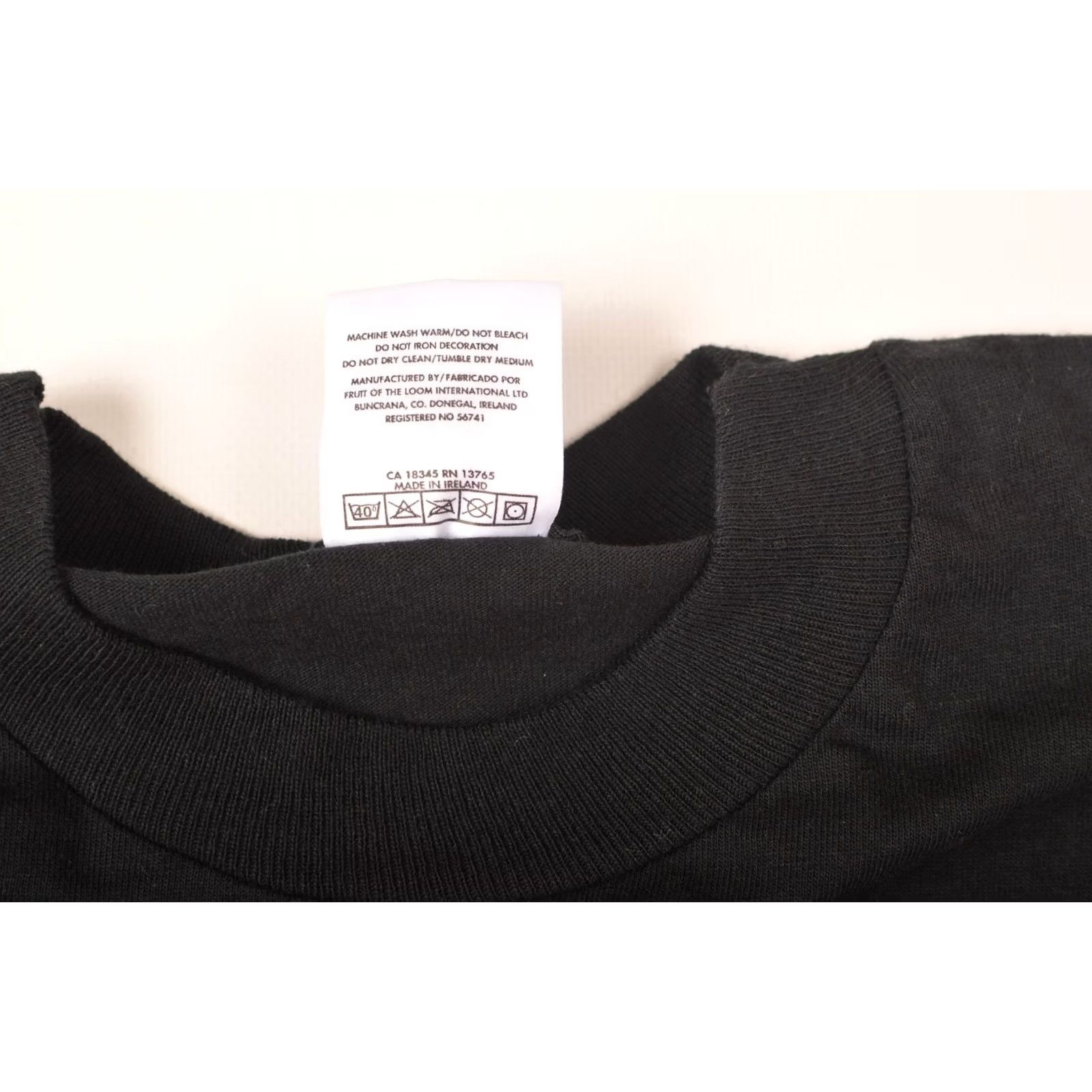 Vintage VINTAGE Rare Screen Stars Bad Karma Long Sleeve T-Shirt Mens L Black Rock Tee Size US L / EU 52-54 / 3 - 5 Thumbnail