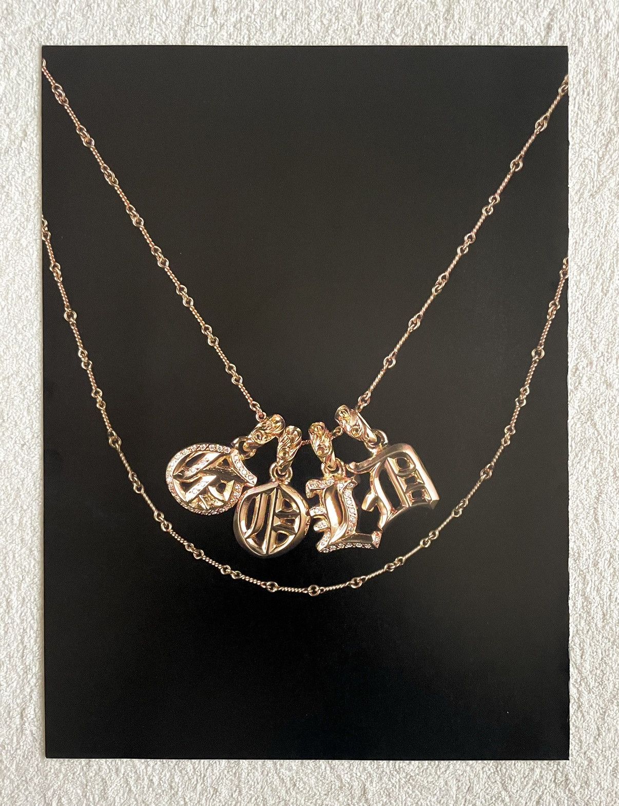Chrome Hearts Chrome Hearts gold necklace 8x11 magazine cutout Poster Size ONE SIZE - 1 Thumbnail