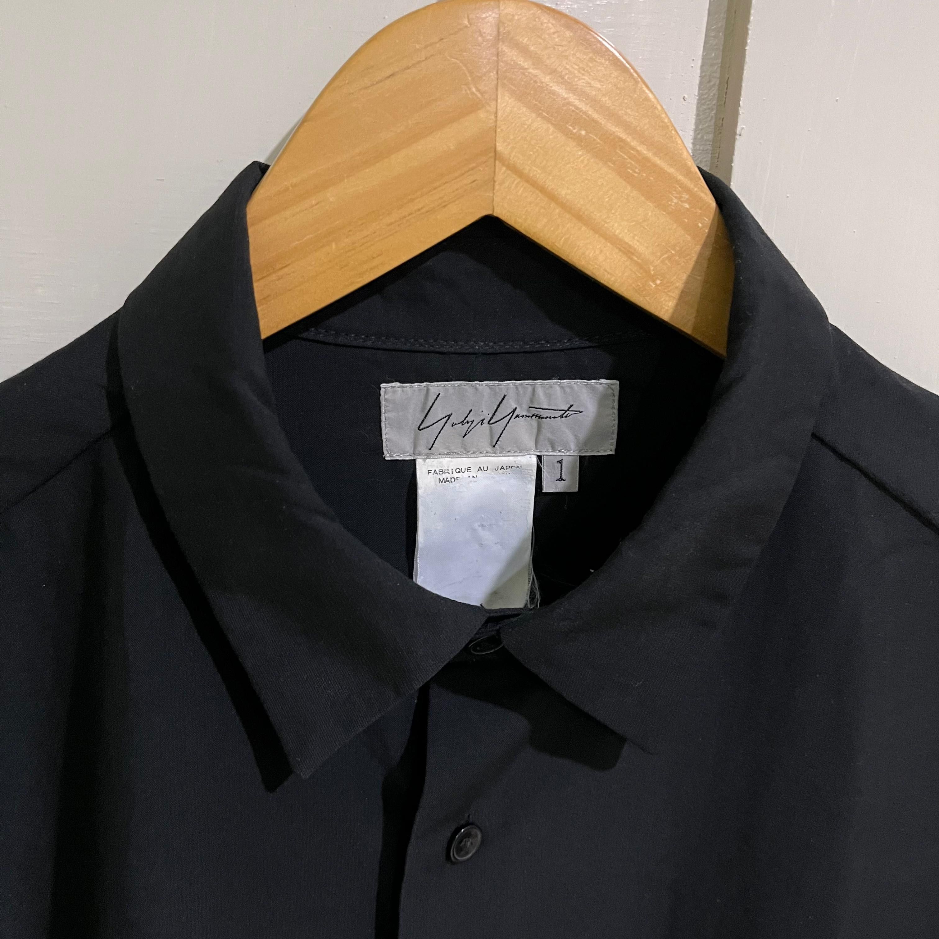 Yohji Yamamoto Yohji yamamoto pour homme black shirt Size US L / EU 52-54 / 3 - 4 Thumbnail
