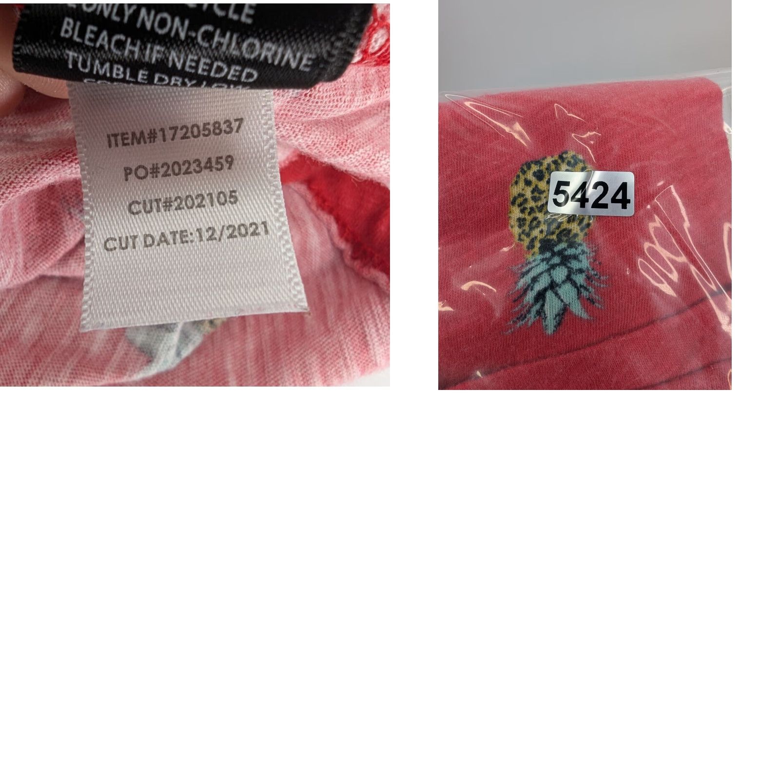 Torrid Torrid Blouse Shirt Women Pink Red Pineapple Print Short Sleeve Pullover Size 2X Adults Plus V-Neck Knit Polyester Size XXL / US 16-18 / IT 52-54 - 8 Thumbnail