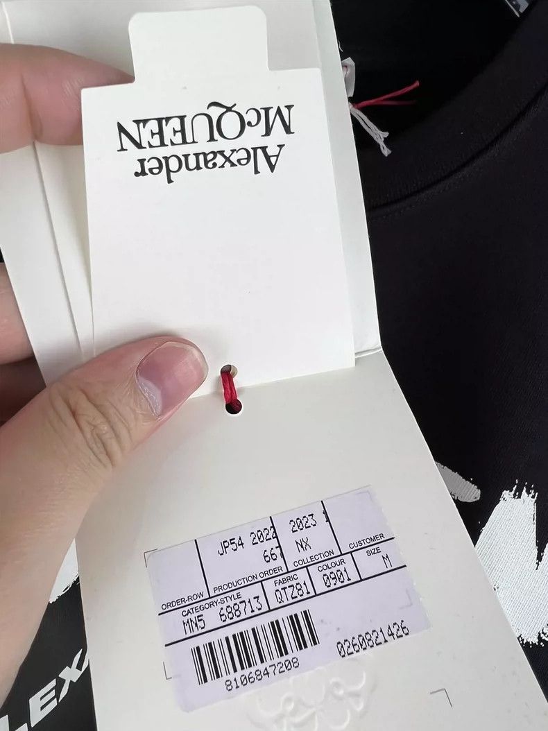 Alexander McQueen Alexander McQueen New Inkjet Letter Sweatshirt Size US M / EU 48-50 / 2 - 4 Thumbnail