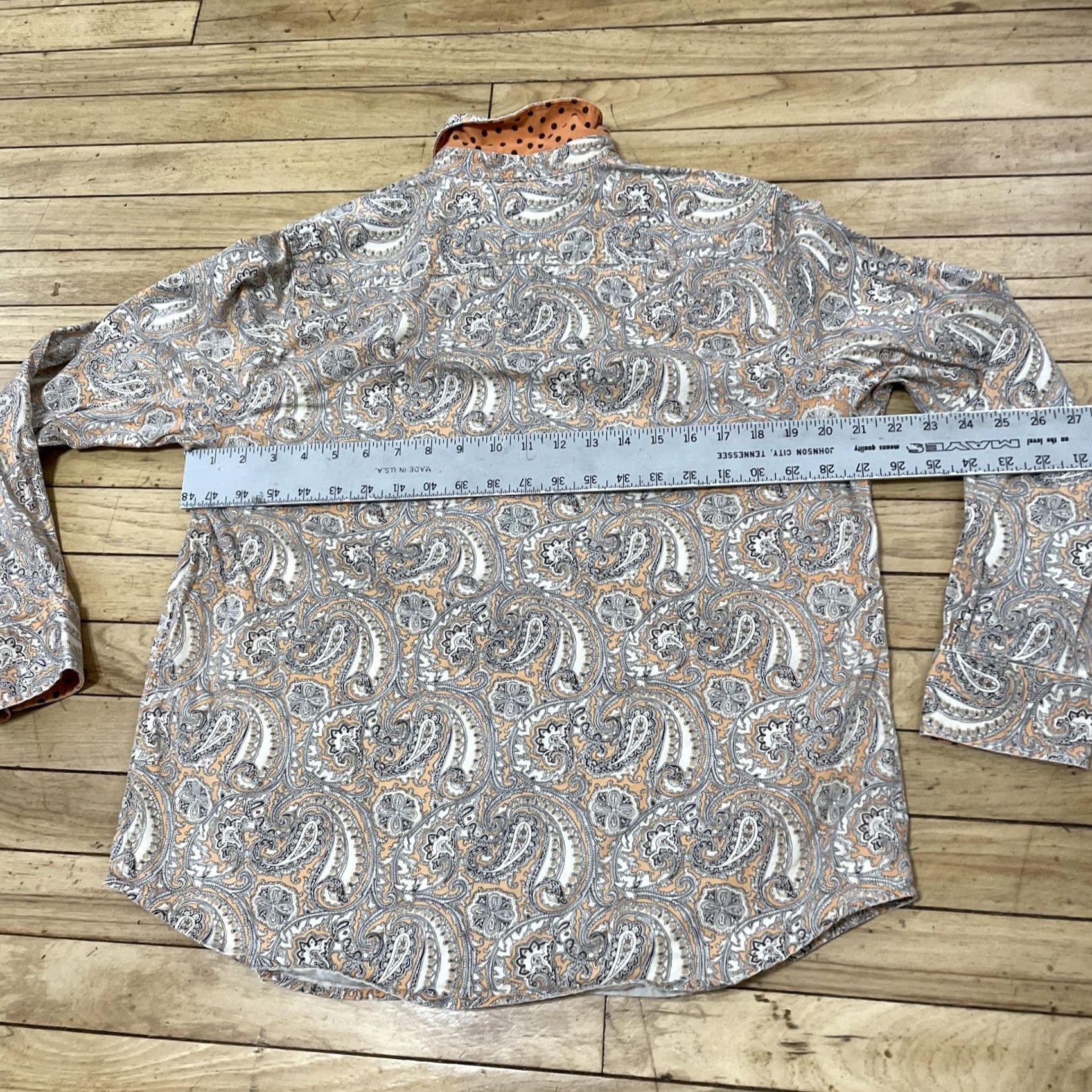 Jones New York Jones New York Signature Paisley Shirt Women L Western Pink Floral Button-Up Top Size M / US 6-8 / IT 42-44 - 6 Thumbnail