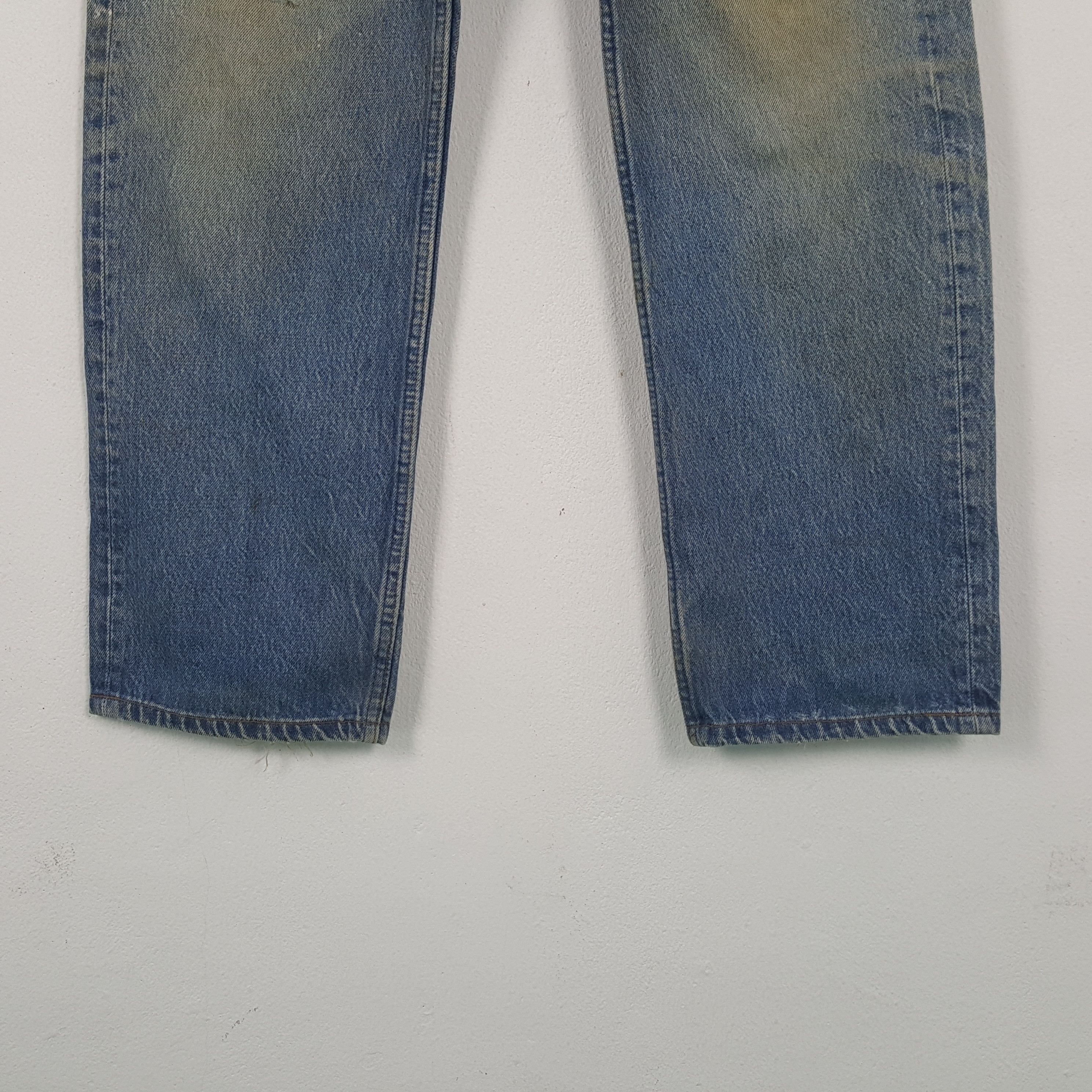 Levi's Vintage 90's Levis 501 Distressed Ripped Denim jeans RR9 Size US 33 - 3 Thumbnail