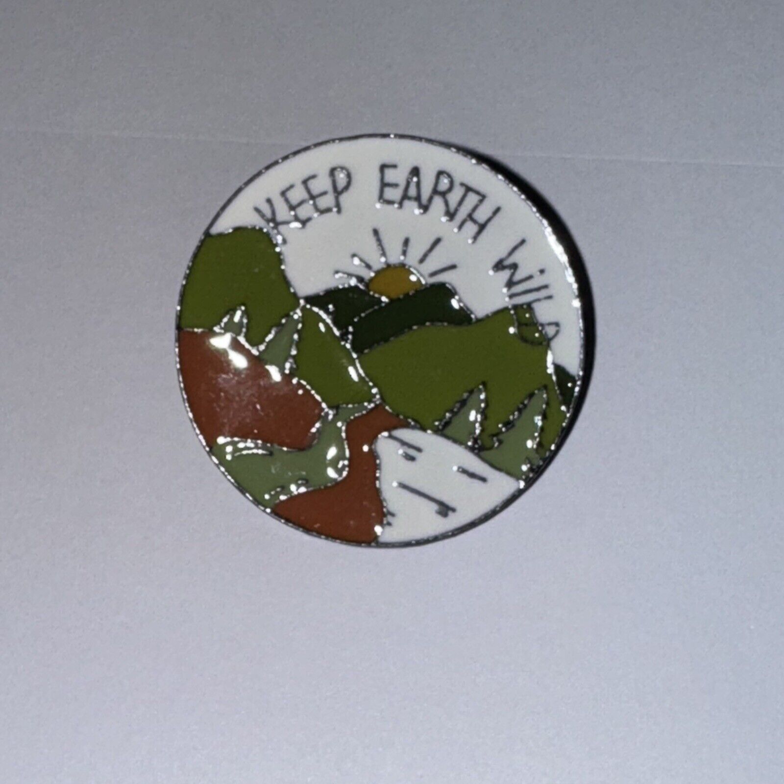 Other Keep Earth Wild Mountains Sun Pin Brooch Size ONE SIZE - 1 Preview