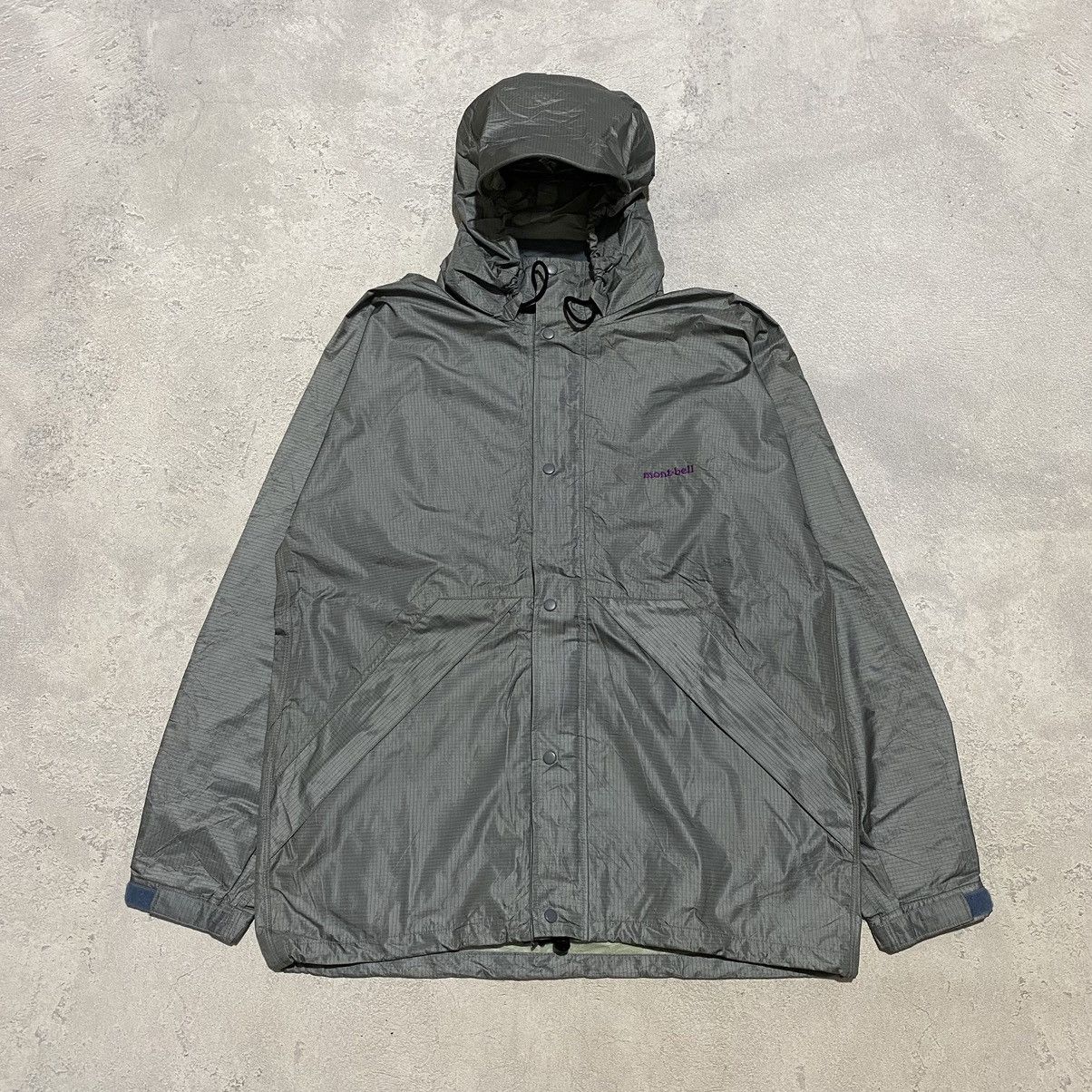 image of Vintage Montbell Gore-Tex Jacket in Silver, Men's (Size Small)