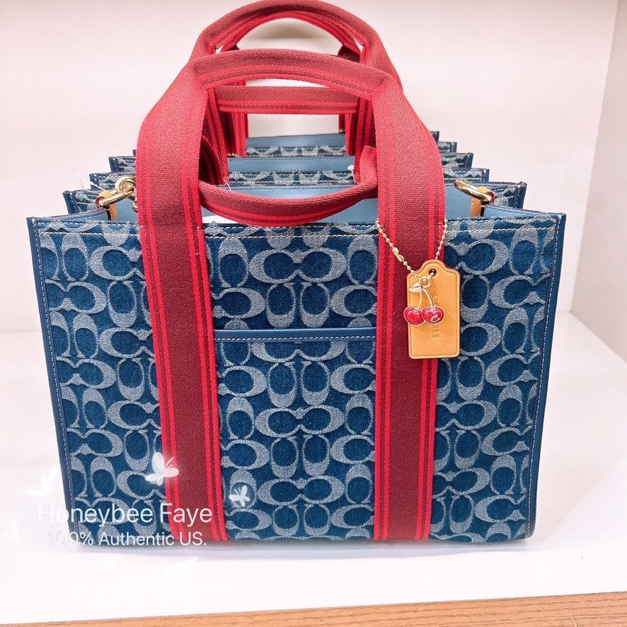 COACH◇Smith トート デニム 在庫確認ください  CY698 Coach Smith Tote Bag In Signature Denim CY698 | Grailed