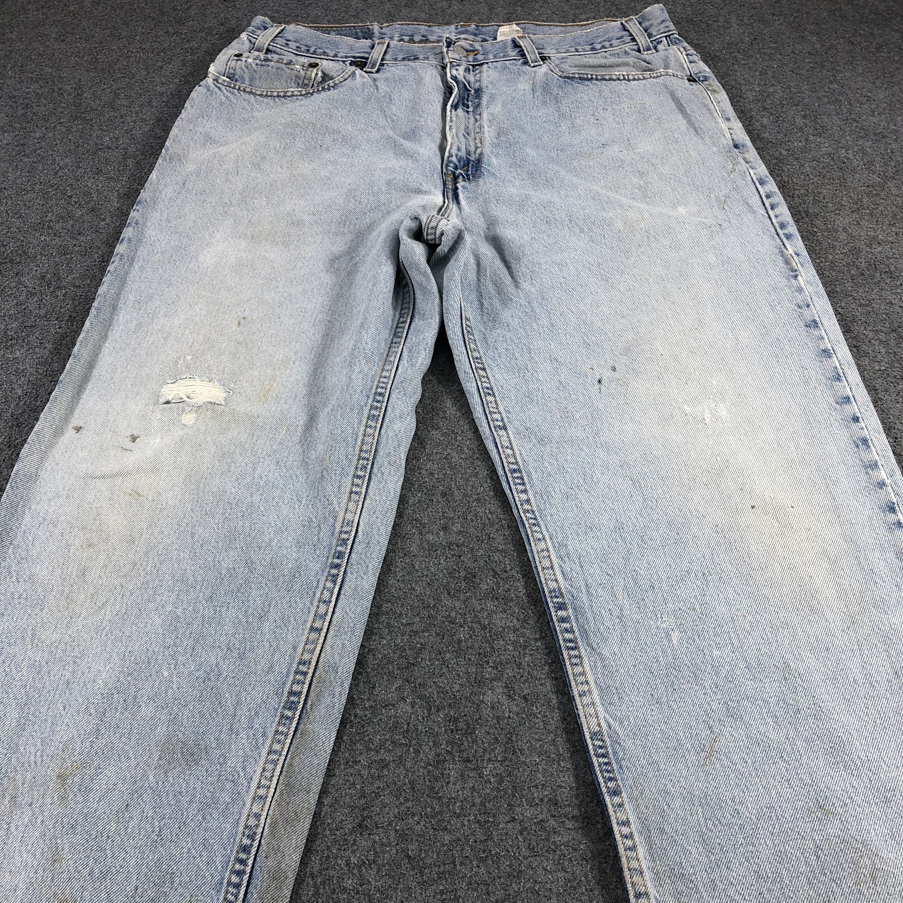 Levi's × Vintage Vintage 90s Light Wash Levis Jeans-JM1465 Size US 37 - 3 Thumbnail