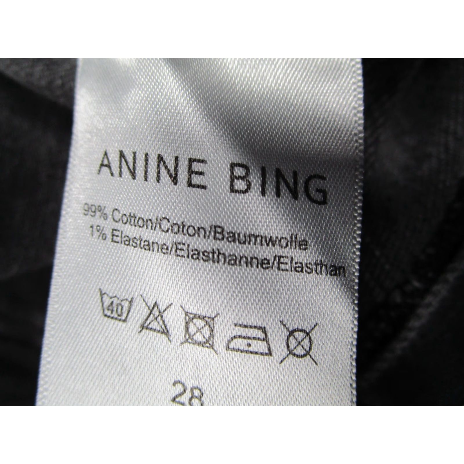 Vintage Annie Bing Jeans Womens Gray Mid Rise Button Fly Denim 26x26 Regular Cotton Blend Spandex - Made in Turkey City Motorcycle Designer Size 28" / US 6 / IT 42 - 3 Thumbnail