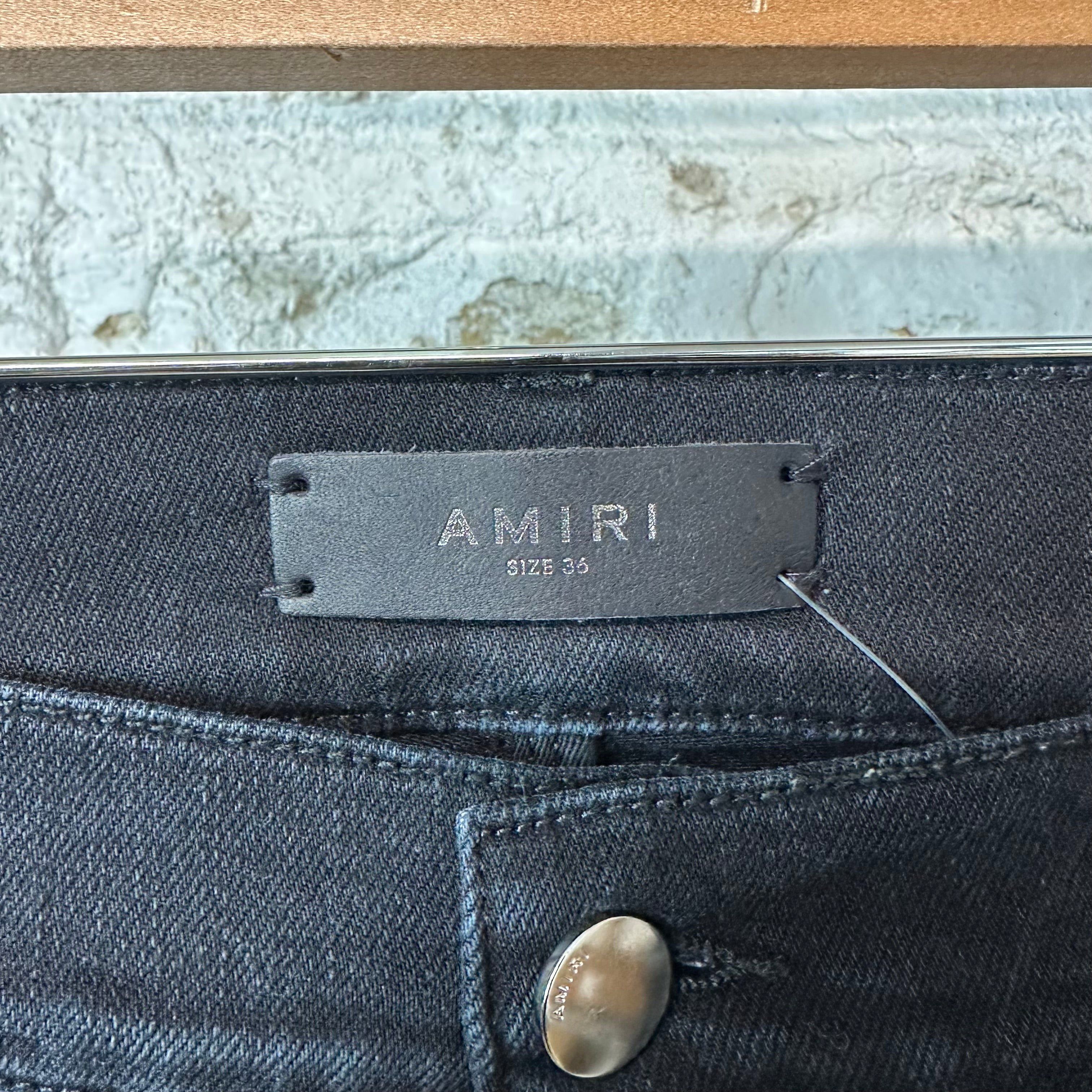Amiri Amiri Playboy Logos Black Denim Jeans Sz 36 Size US 36 / EU 52 - 3 Thumbnail