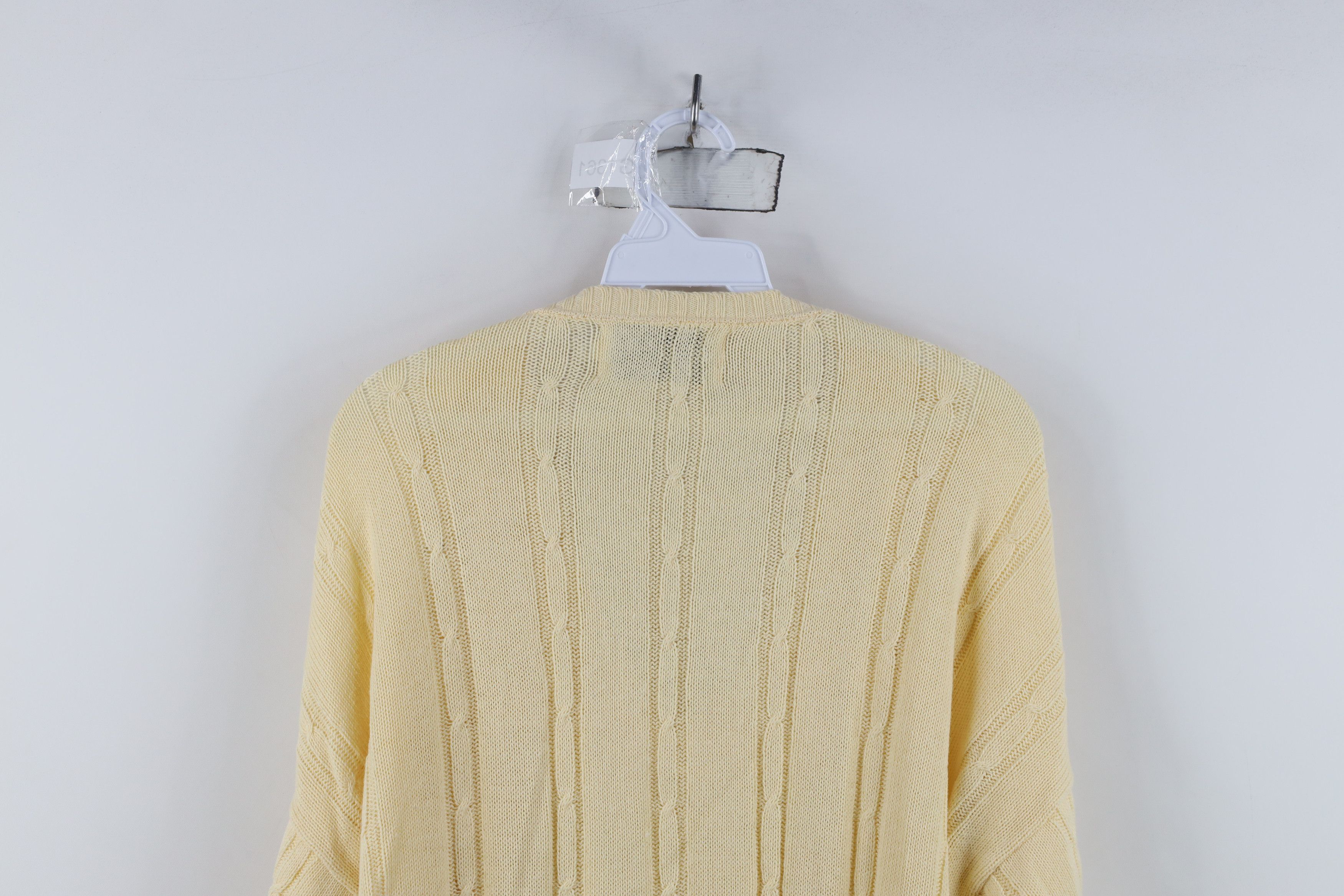 Vintage Vintage 90s Streetwear Cotton Cable Knit Ribbed Sweater USA Size US XL / EU 56 / 4 - 13 Thumbnail