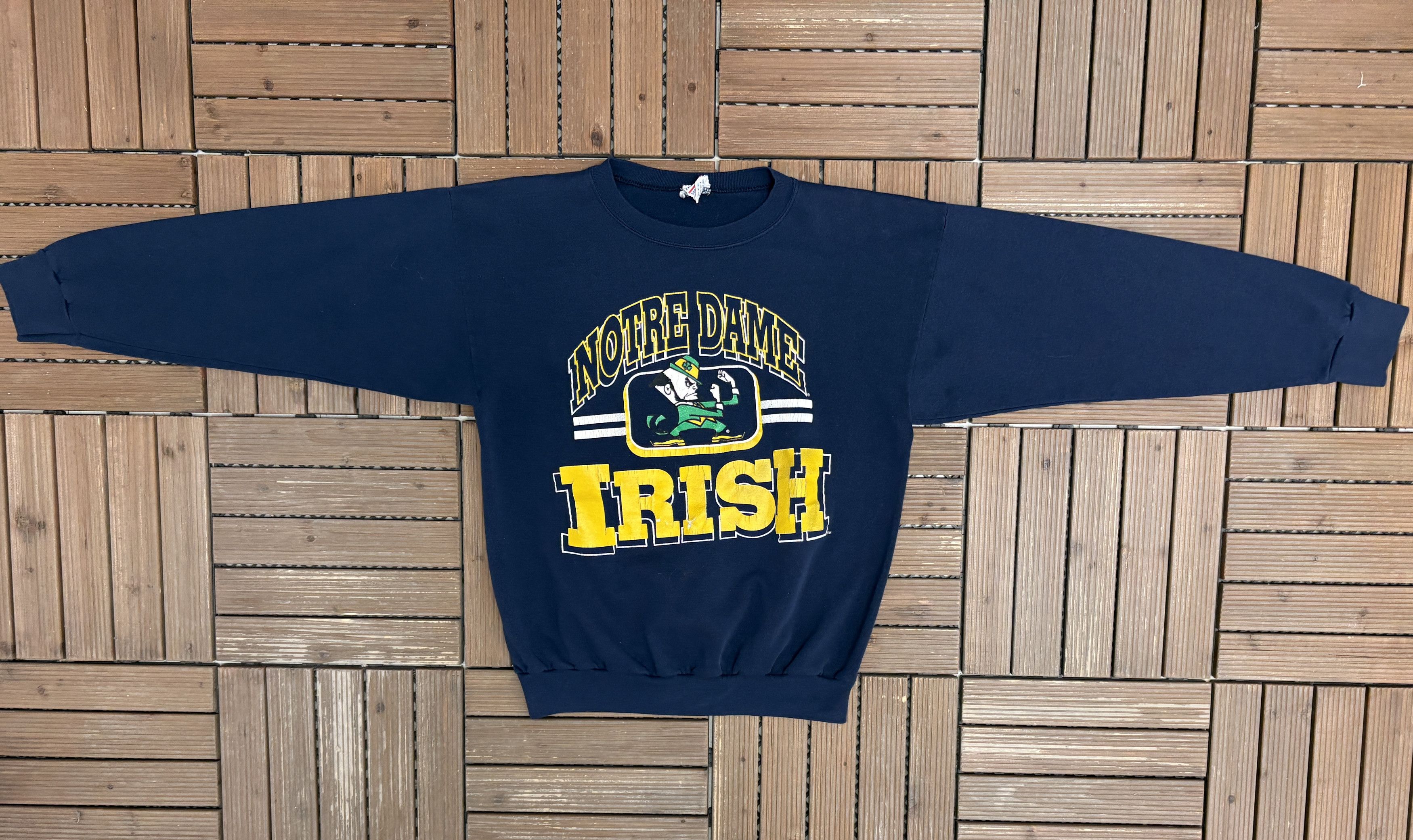 Vintage Notre Dame Fighting Irish Vintage Crewneck Sweater Size US XL / EU 56 / 4 - 5 Thumbnail